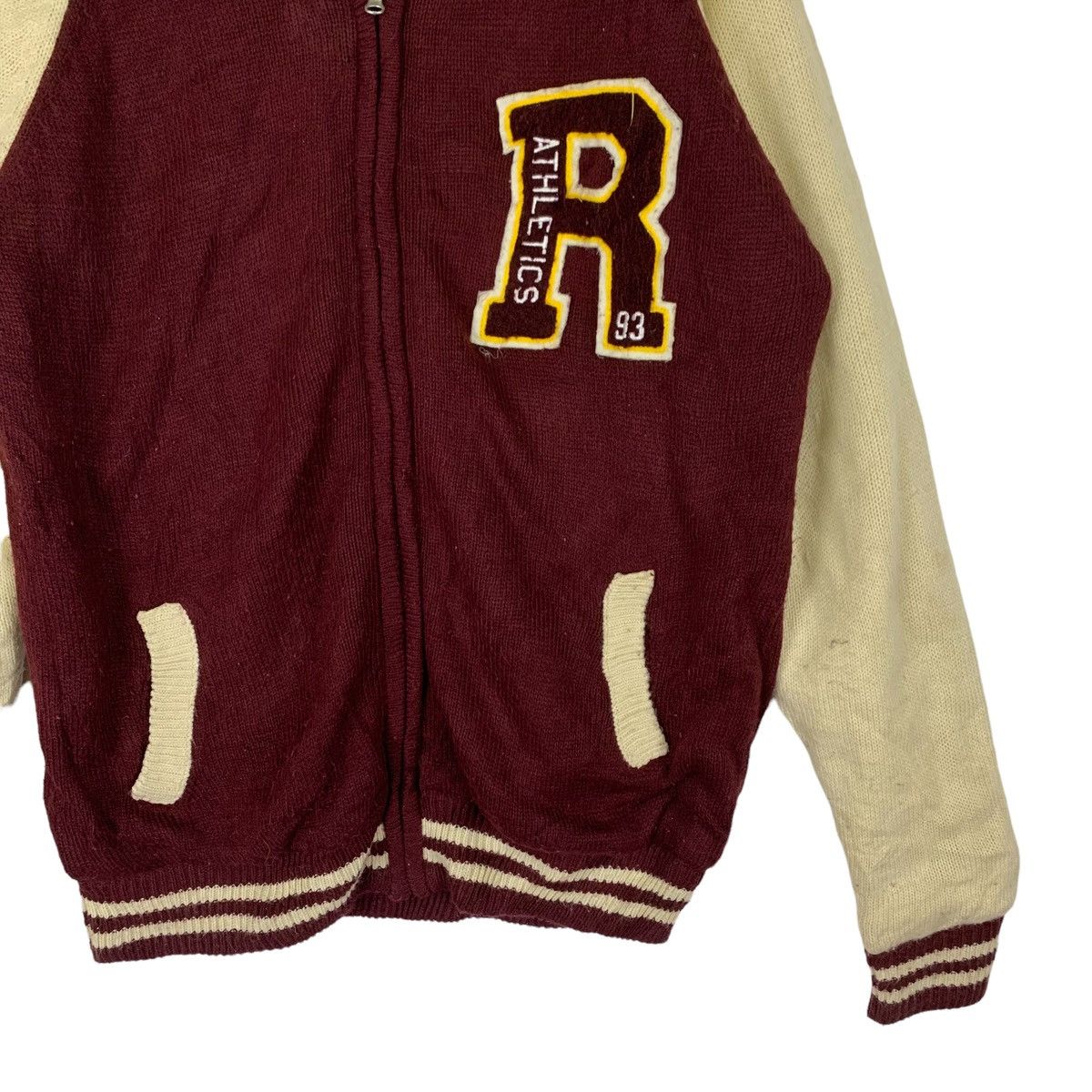 Vintage Vintage Thruxton Varsity Knitwear Sweater Size US XL / EU 56 / 4 - 3 Thumbnail