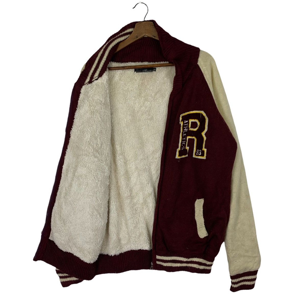 Vintage Vintage Thruxton Varsity Knitwear Sweater Size US XL / EU 56 / 4 - 4 Thumbnail