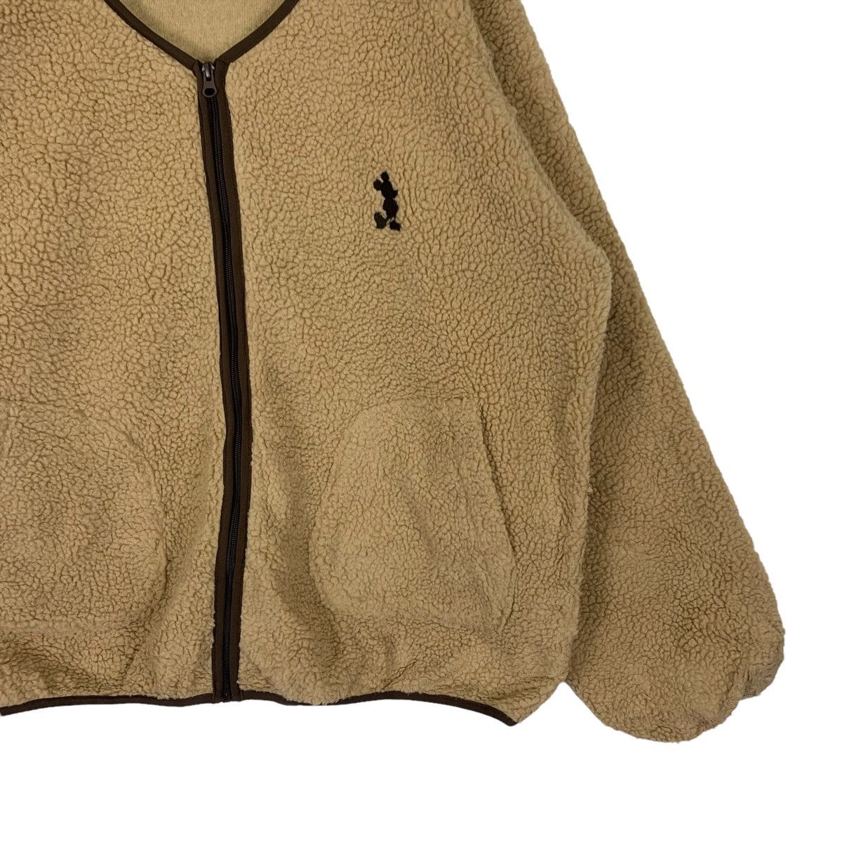 Disney Disney Mickey Mouse Sherpa Suede Zipper Jacket Size US L / EU 52-54 / 3 - 3 Thumbnail