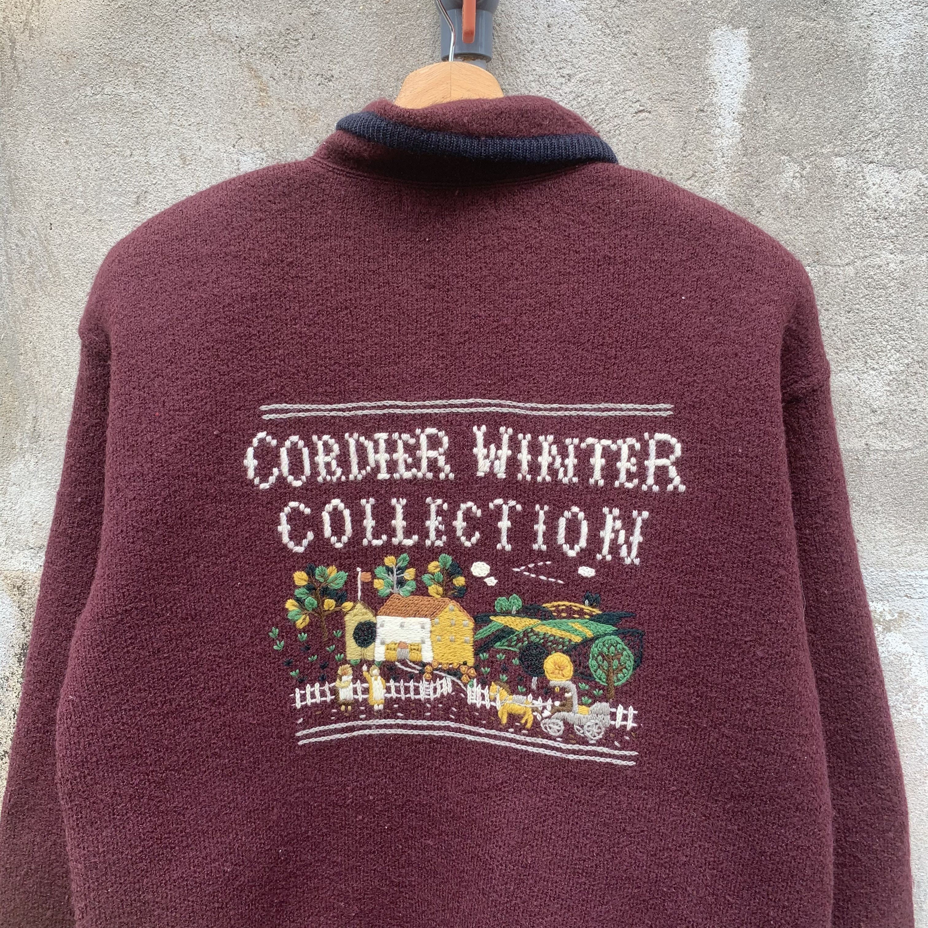 Aran Isles Knitwear Vintage CORDIER Cardigan Double Breast Sweater Jacket Size US L / EU 52-54 / 3 - 12 Thumbnail