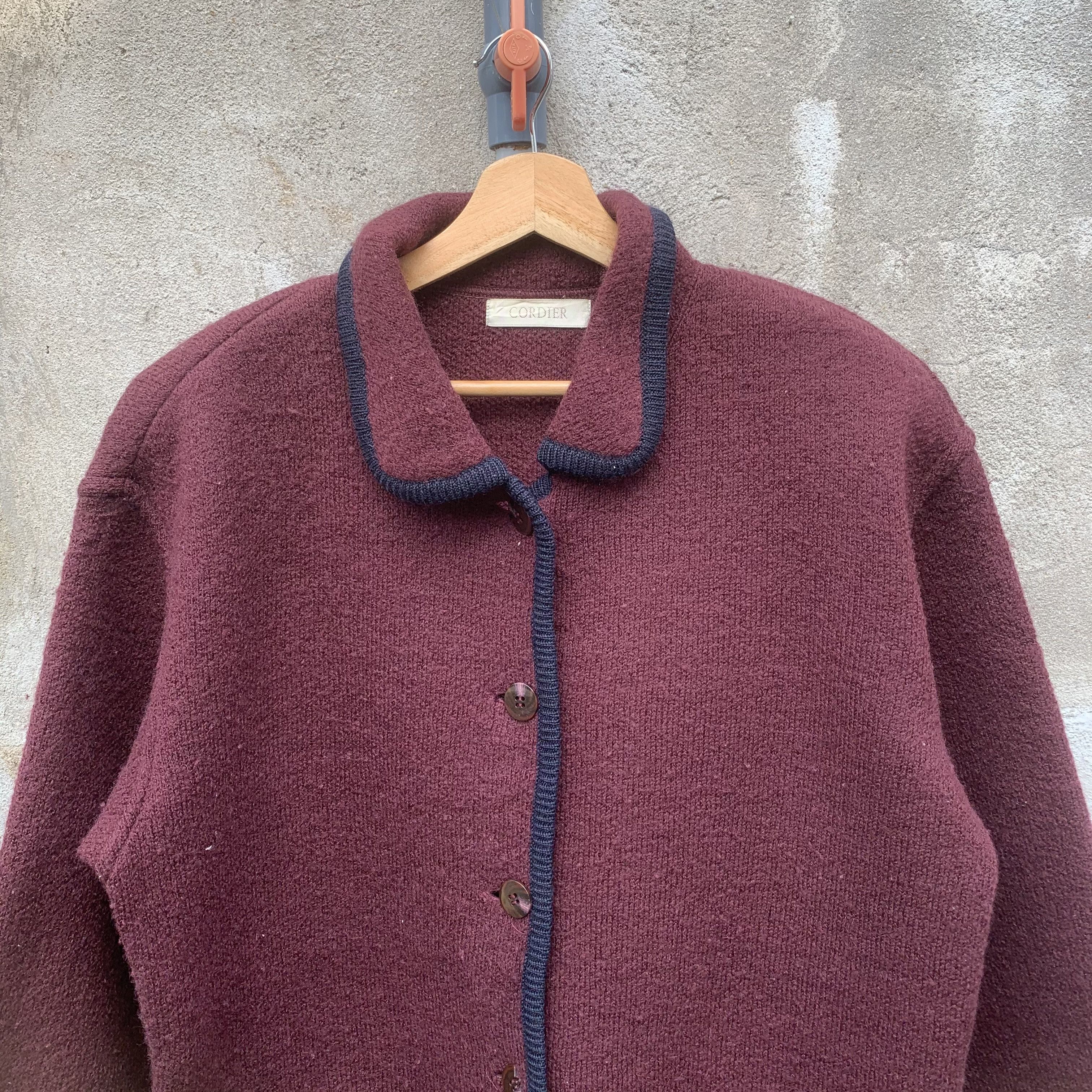 Aran Isles Knitwear Vintage CORDIER Cardigan Double Breast Sweater Jacket Size US L / EU 52-54 / 3 - 3 Thumbnail