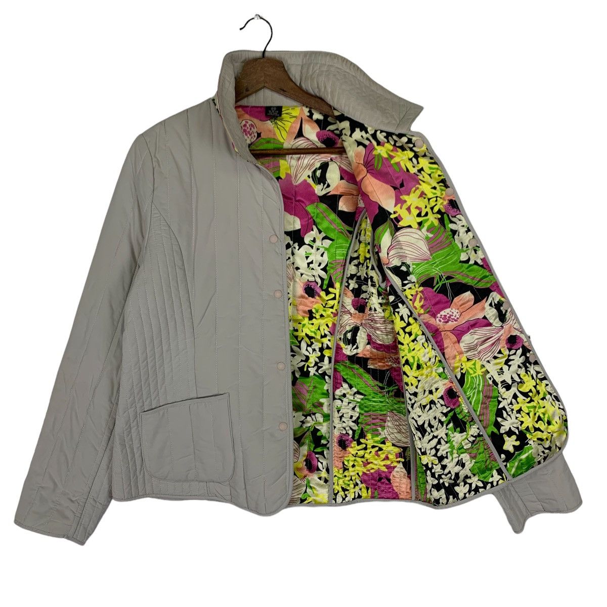 Japanese Brand Vintage Grip Japan Fullprint Flower Riversible Light Jacket Size US M / EU 48-50 / 2 - 6 Thumbnail