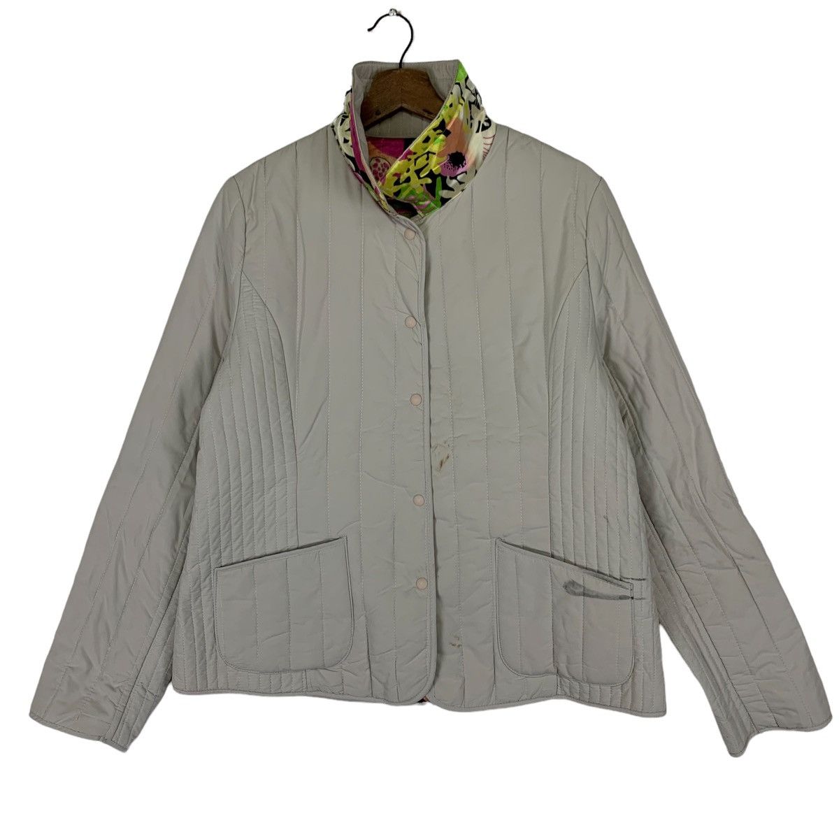 Japanese Brand Vintage Grip Japan Fullprint Flower Riversible Light Jacket Size US M / EU 48-50 / 2 - 3 Thumbnail