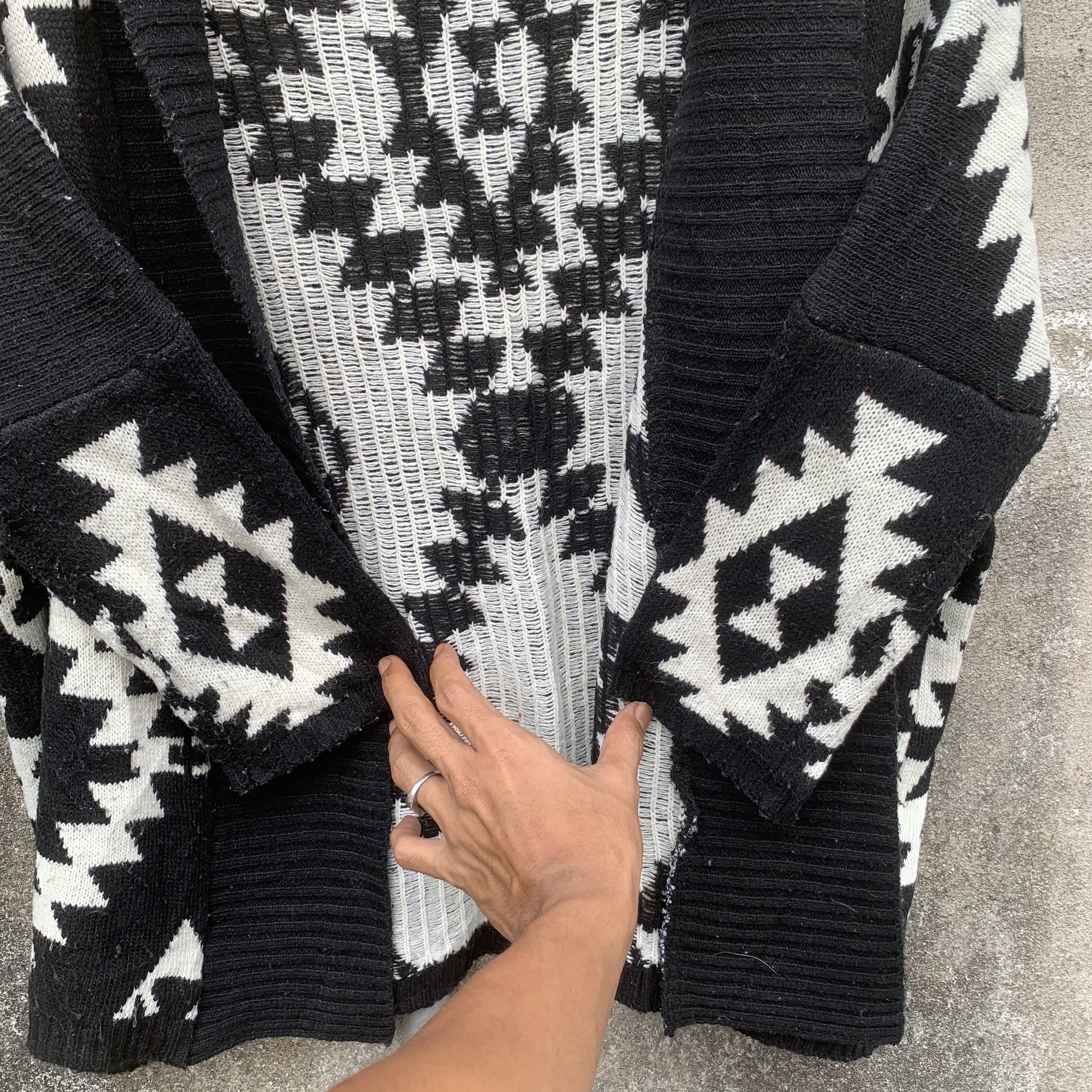 Aztech Mountain Japanese Vintage Knit Navajo Native Cardigan Open Sweater Size US L / EU 52-54 / 3 - 5 Thumbnail