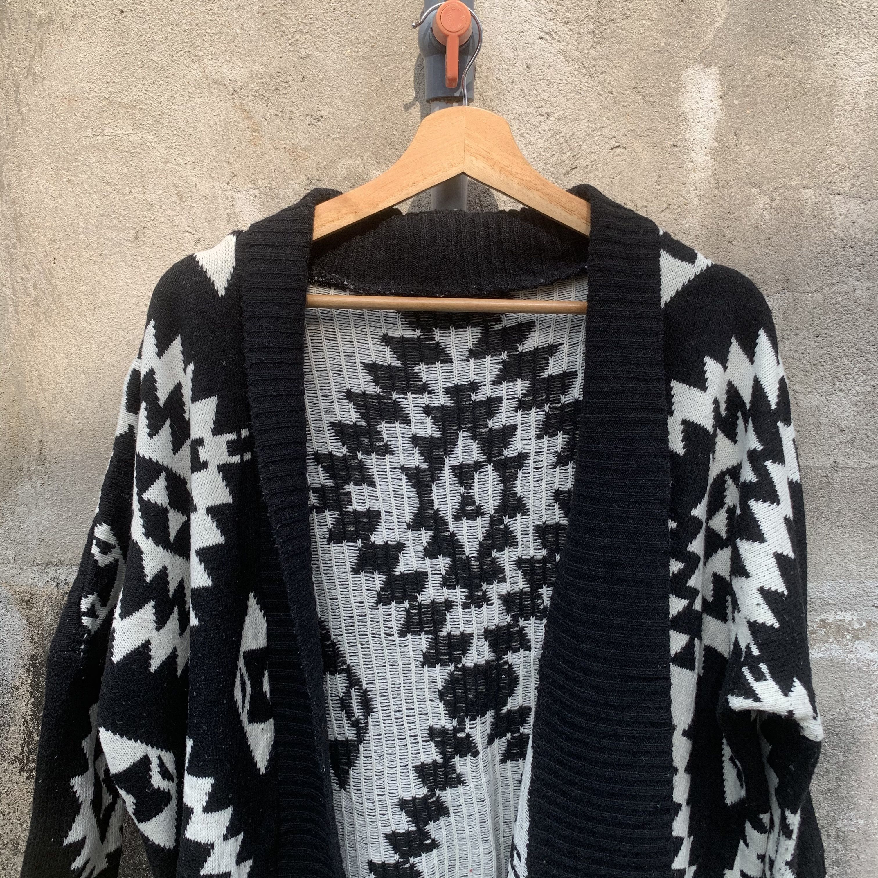 Aztech Mountain Japanese Vintage Knit Navajo Native Cardigan Open Sweater Size US L / EU 52-54 / 3 - 3 Thumbnail