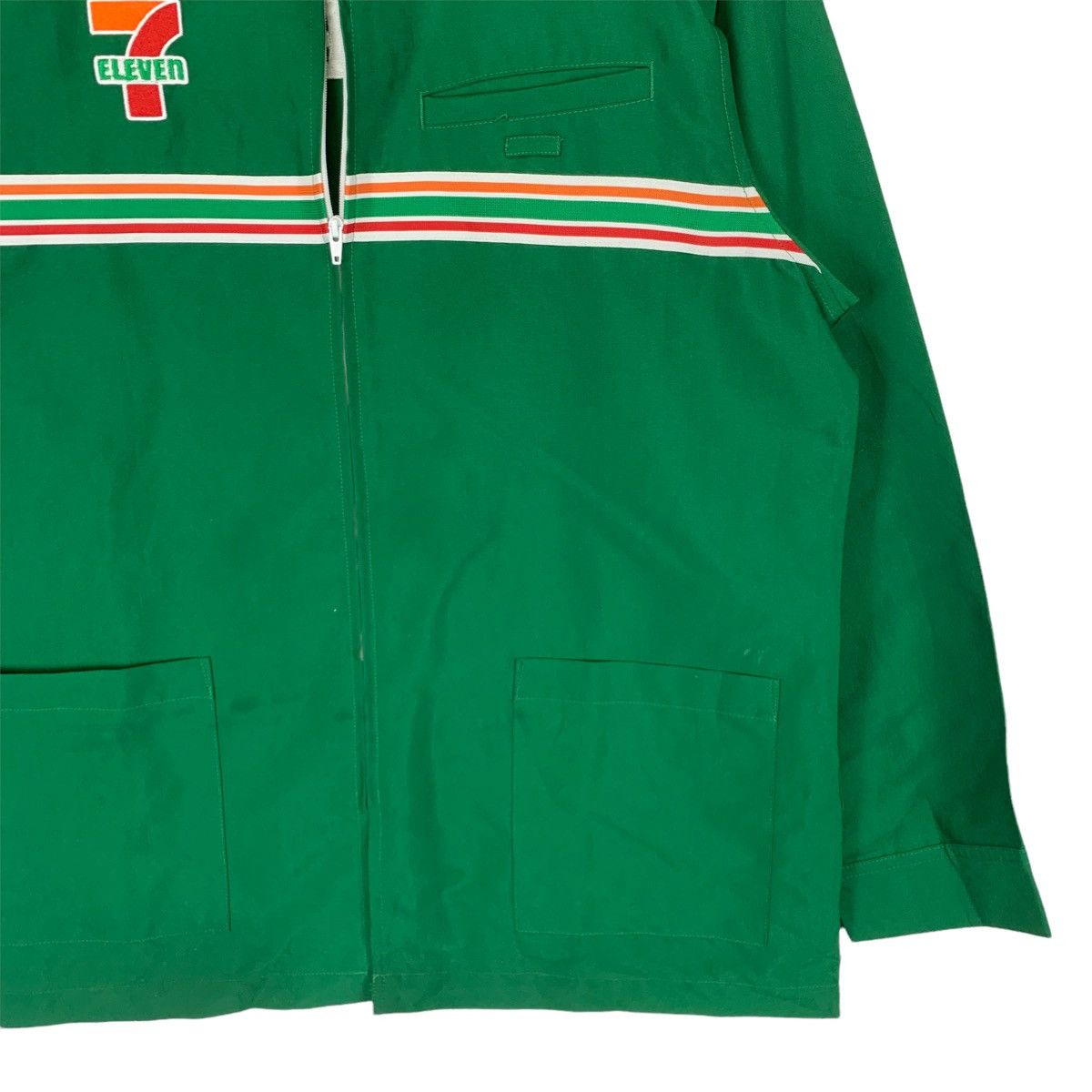 Japanese Brand Vintage 7 Eleven Zipper Long Sleeve Shirt Size US L / EU 52-54 / 3 - 3 Thumbnail