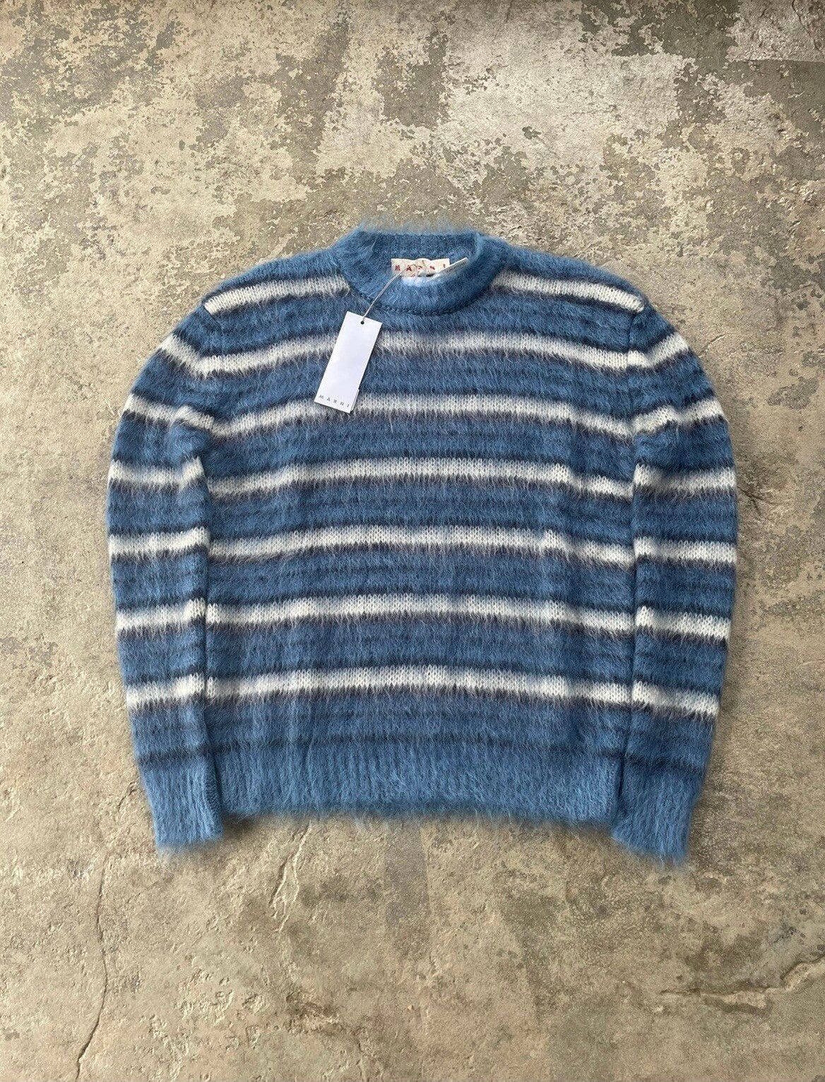 Marni Mohair Sweater in Blue | Grailed