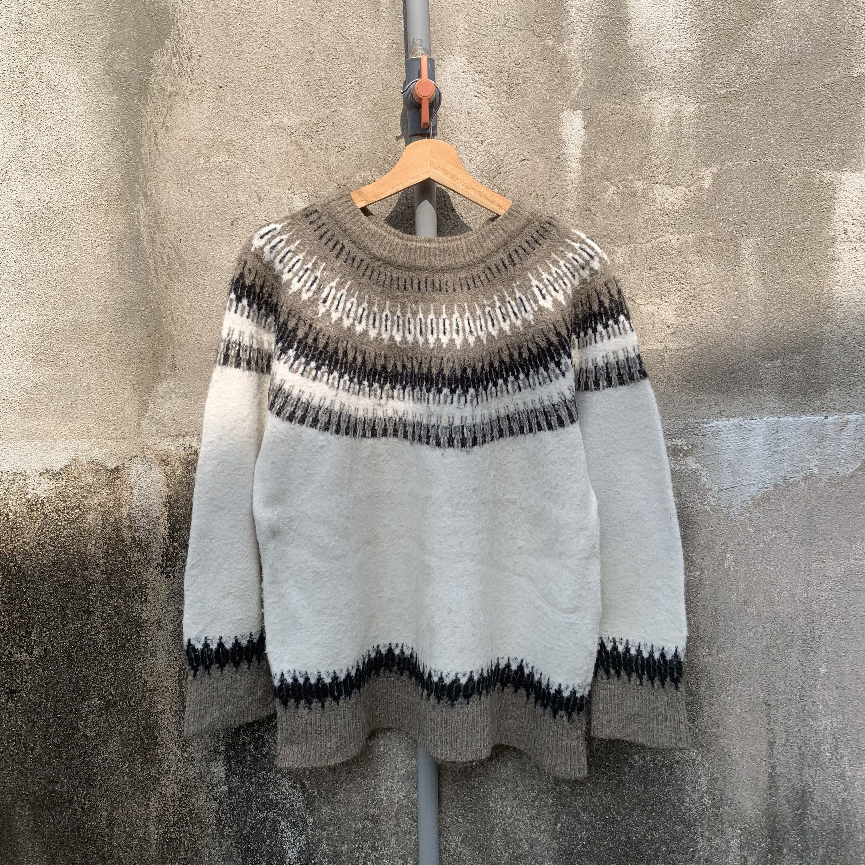 Aran Isles Knitwear Vintage HARVARD Knit Icelandic Pattern Jumper Sweater Size US M / EU 48-50 / 2 - 1 Thumbnail
