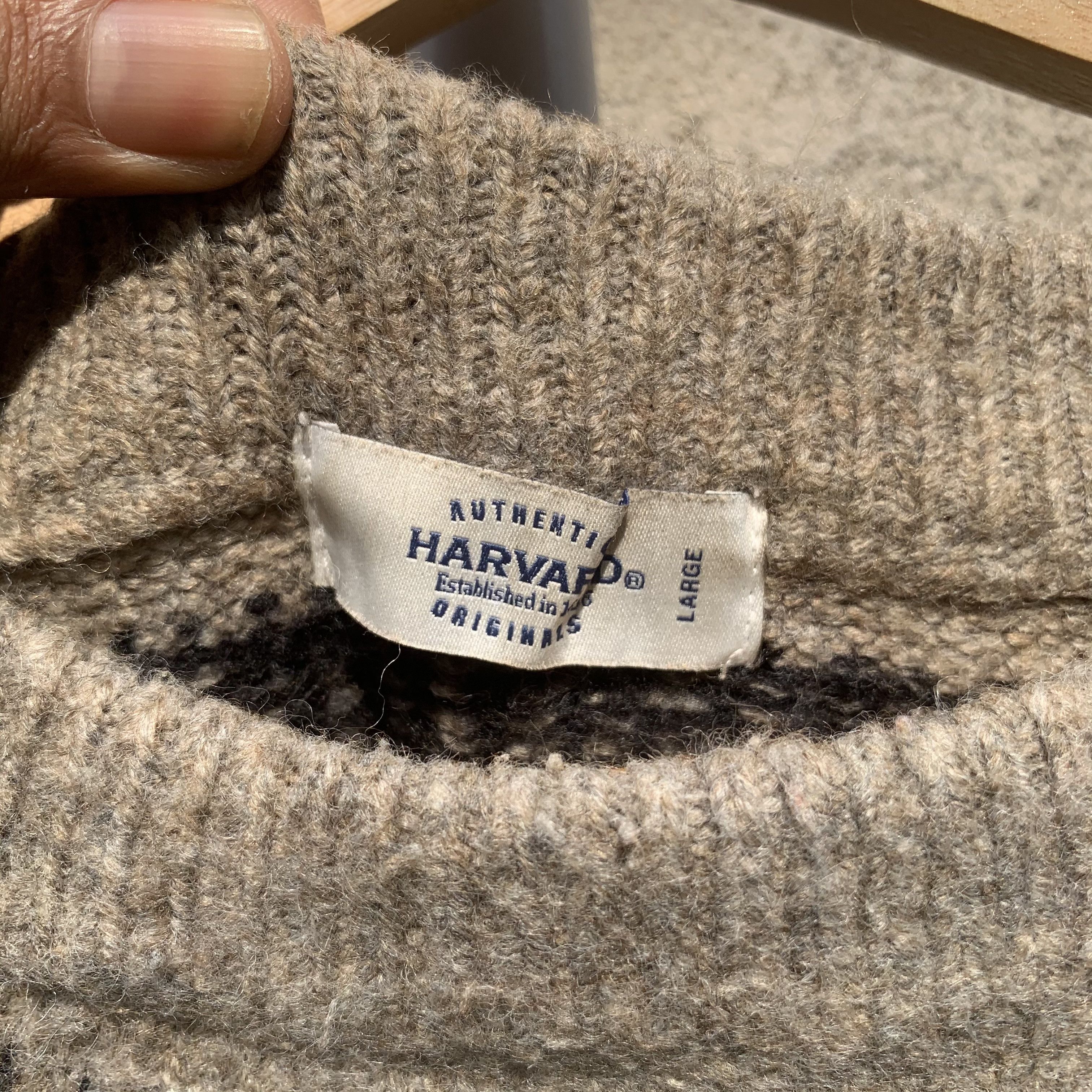 Aran Isles Knitwear Vintage HARVARD Knit Icelandic Pattern Jumper Sweater Size US M / EU 48-50 / 2 - 5 Thumbnail