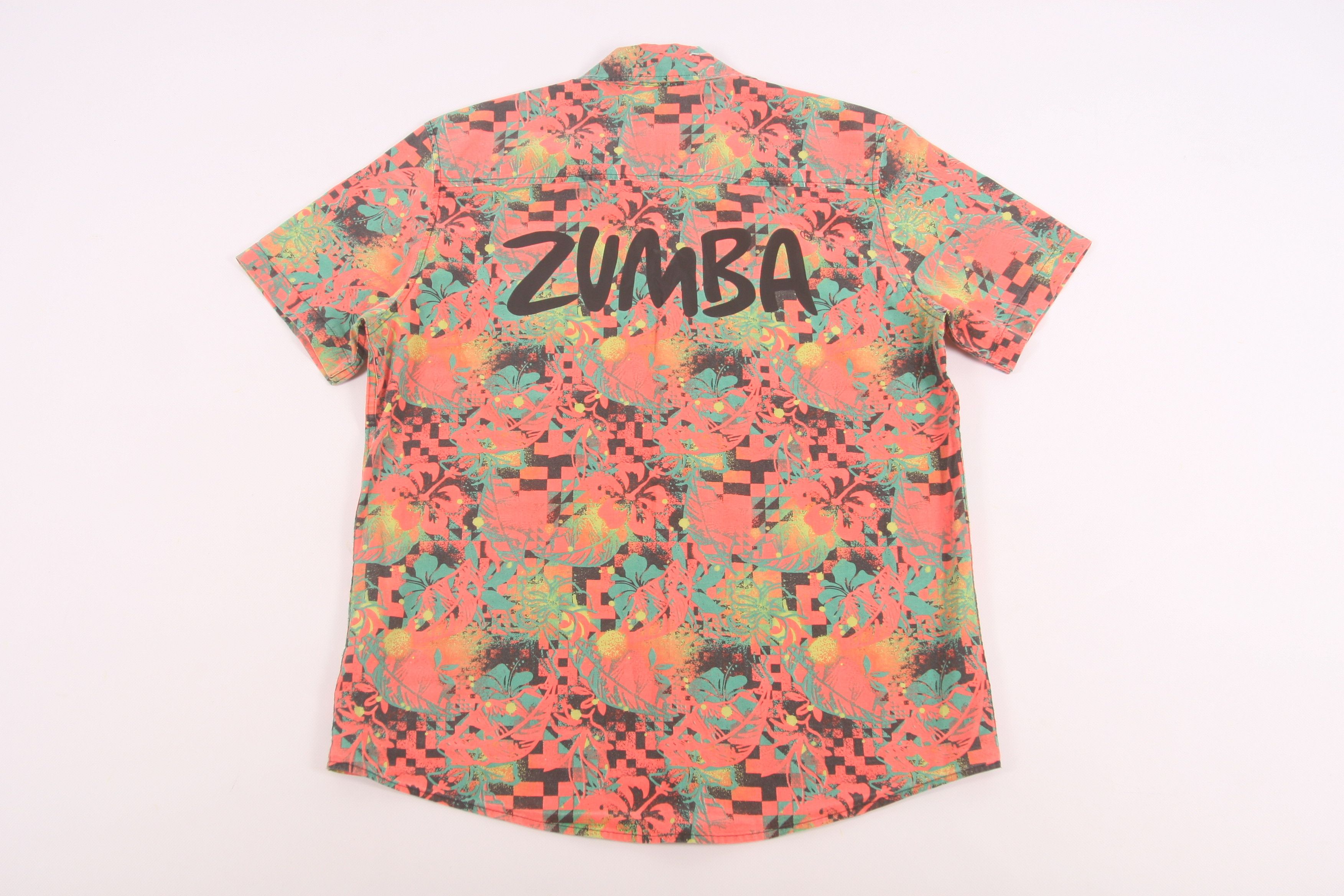 Vintage 🔥 VTG 🔥 Zumba Wear Psychedelic All Over Printed Shirt Size US L / EU 52-54 / 3 - 1 Thumbnail