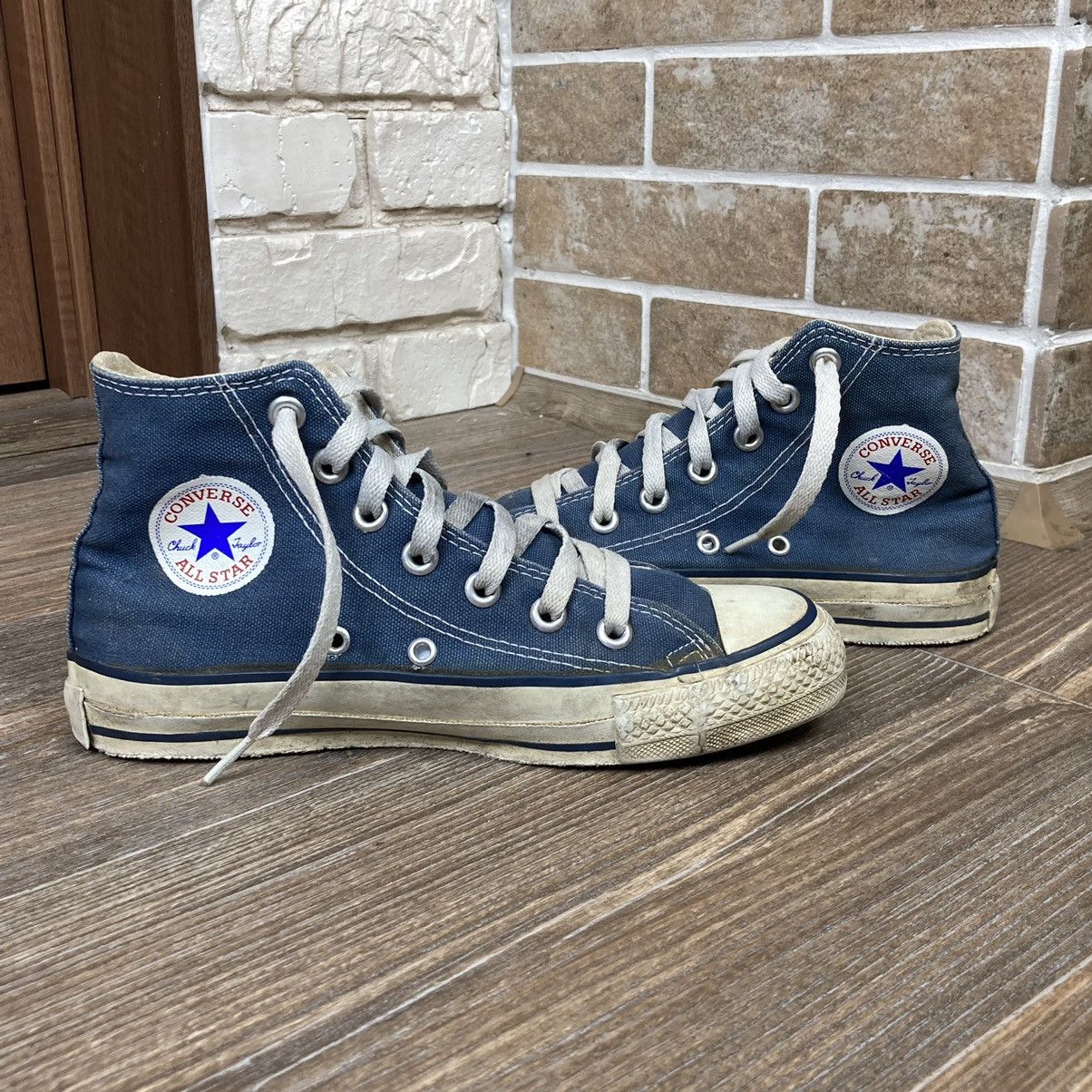 Vintage Converse chuck Taylor Made in USA blue shoes