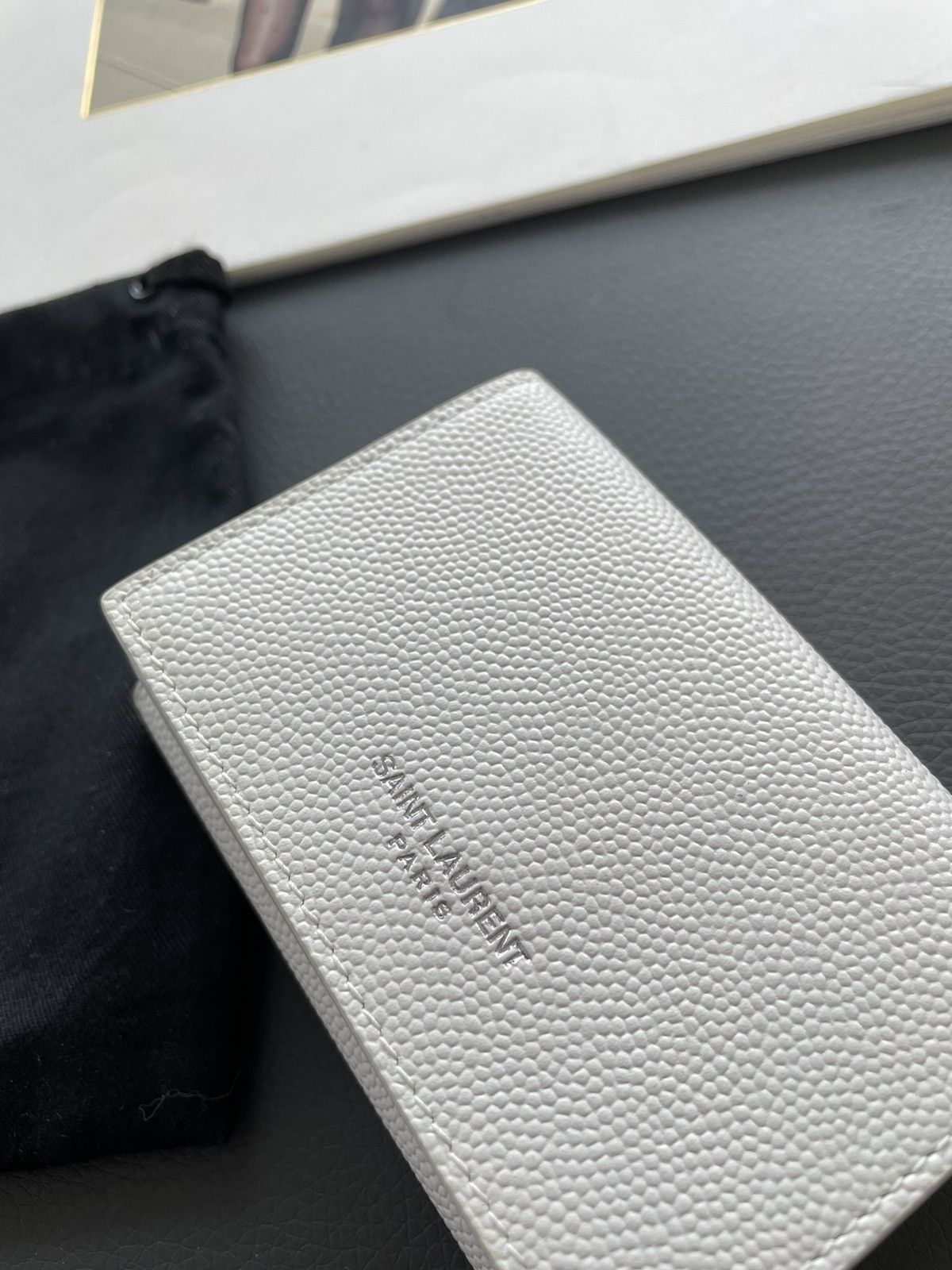 Hedi Slimane × Saint Laurent Paris × Yves Saint Laurent Limited Edition Brand New Leather Tri-fold Leather Wallet Size ONE SIZE - 1 Thumbnail