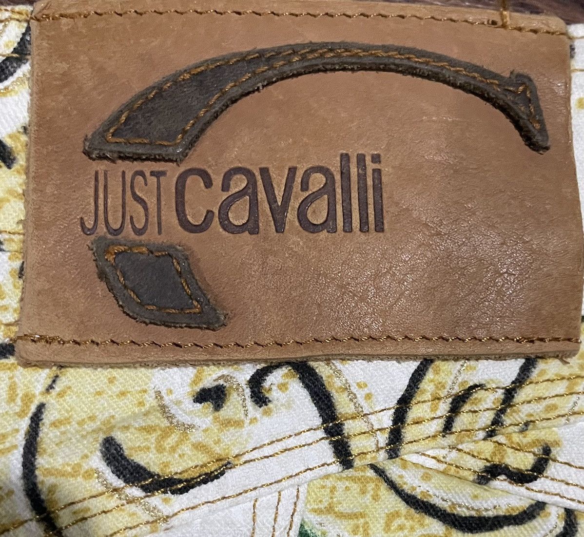 Designer Roberto Cavalli Signature Baroque Luxury Printed Shorts Size US 30 / EU 46 - 14 Thumbnail