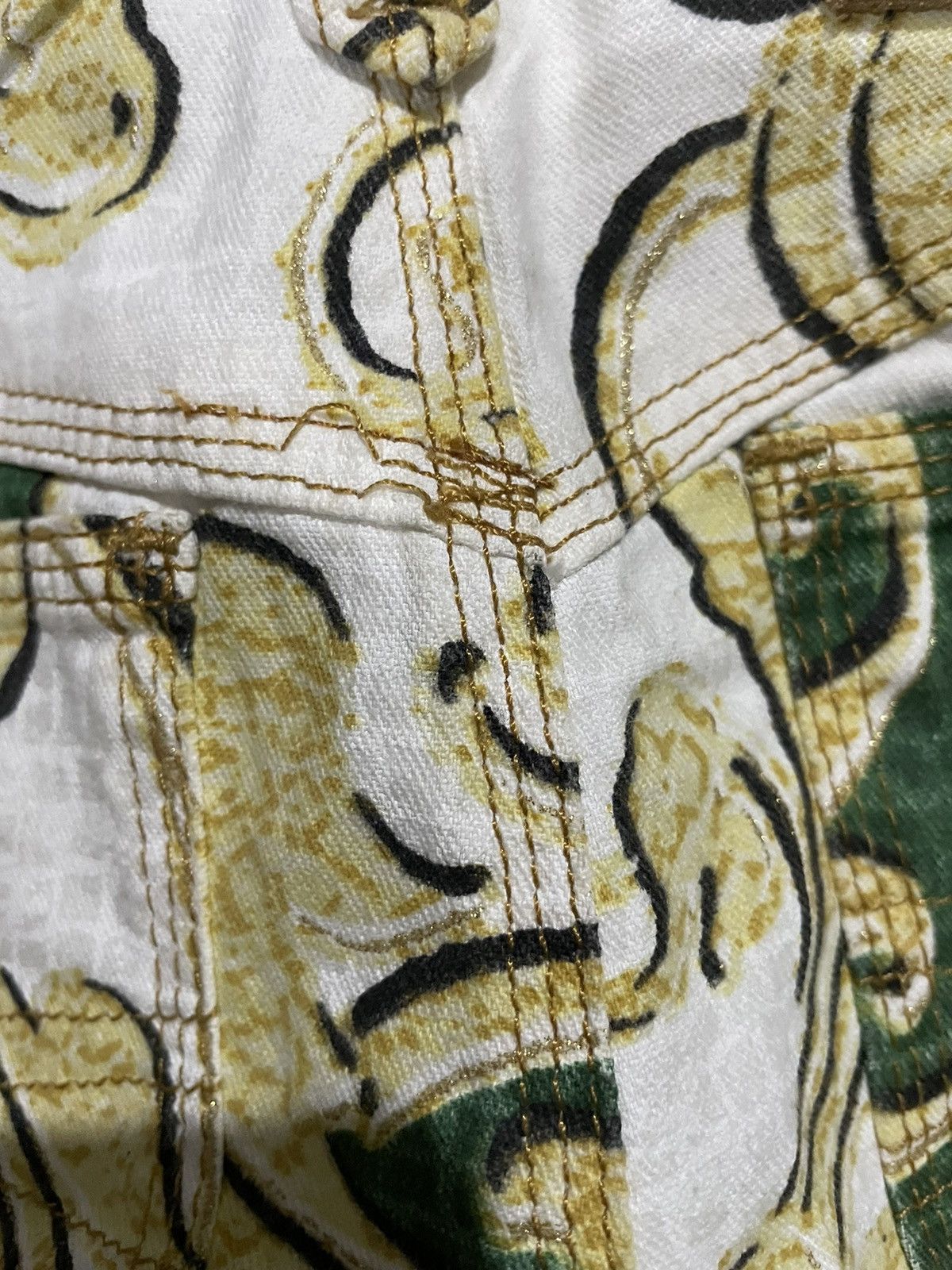 Designer Roberto Cavalli Signature Baroque Luxury Printed Shorts Size US 30 / EU 46 - 21 Thumbnail