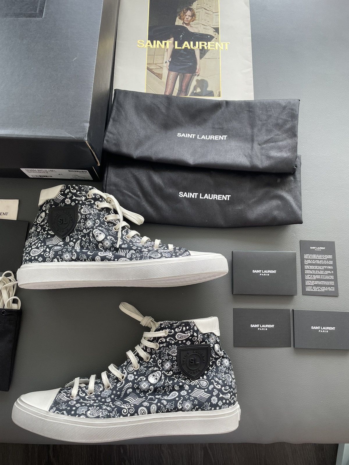 Hedi Slimane × Saint Laurent Paris × Yves Saint Laurent Limited Rare Brand New Super Runway YSL Sneaker Size US 8 / EU 41 - 1 Thumbnail