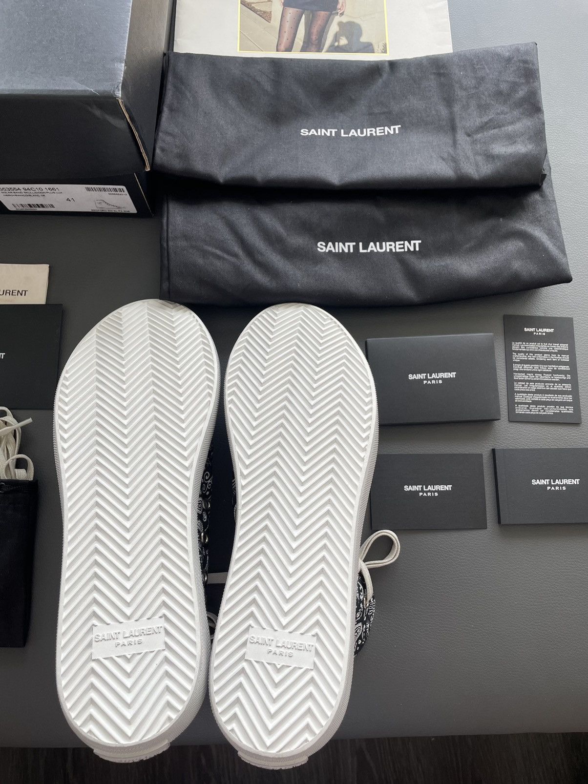 Hedi Slimane × Saint Laurent Paris × Yves Saint Laurent Limited Rare Brand New Super Runway YSL Sneaker Size US 8 / EU 41 - 8 Thumbnail