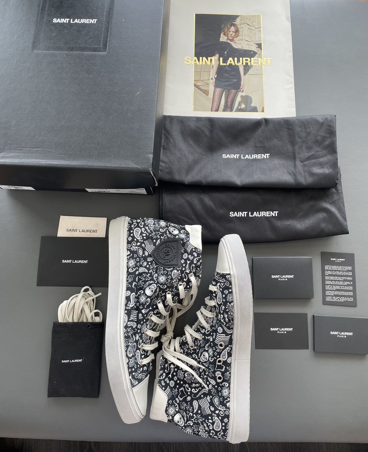 Hedi Slimane × Saint Laurent Paris × Yves Saint Laurent Limited Rare Brand New Super Runway YSL Sneaker Size US 8 / EU 41 - 10 Thumbnail