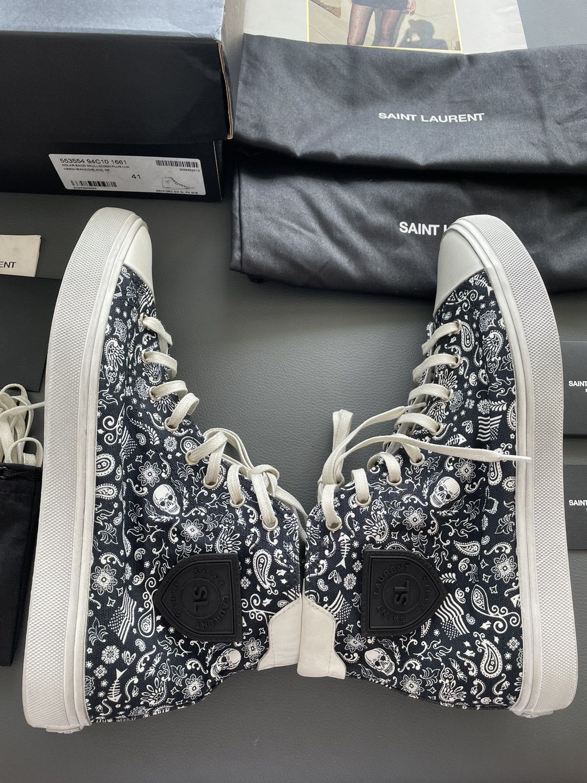 Hedi Slimane × Saint Laurent Paris × Yves Saint Laurent Limited Rare Brand New Super Runway YSL Sneaker Size US 8 / EU 41 - 4 Thumbnail