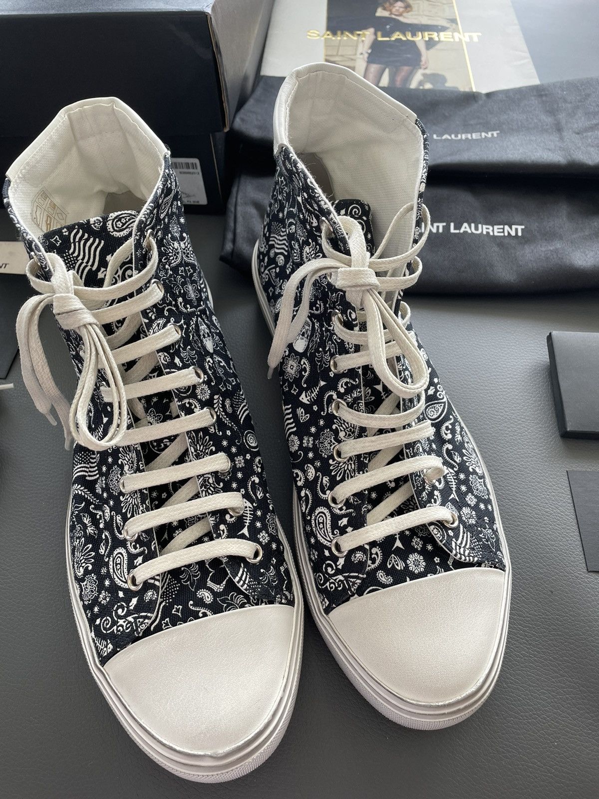 Hedi Slimane × Saint Laurent Paris × Yves Saint Laurent Limited Rare Brand New Super Runway YSL Sneaker Size US 8 / EU 41 - 5 Thumbnail