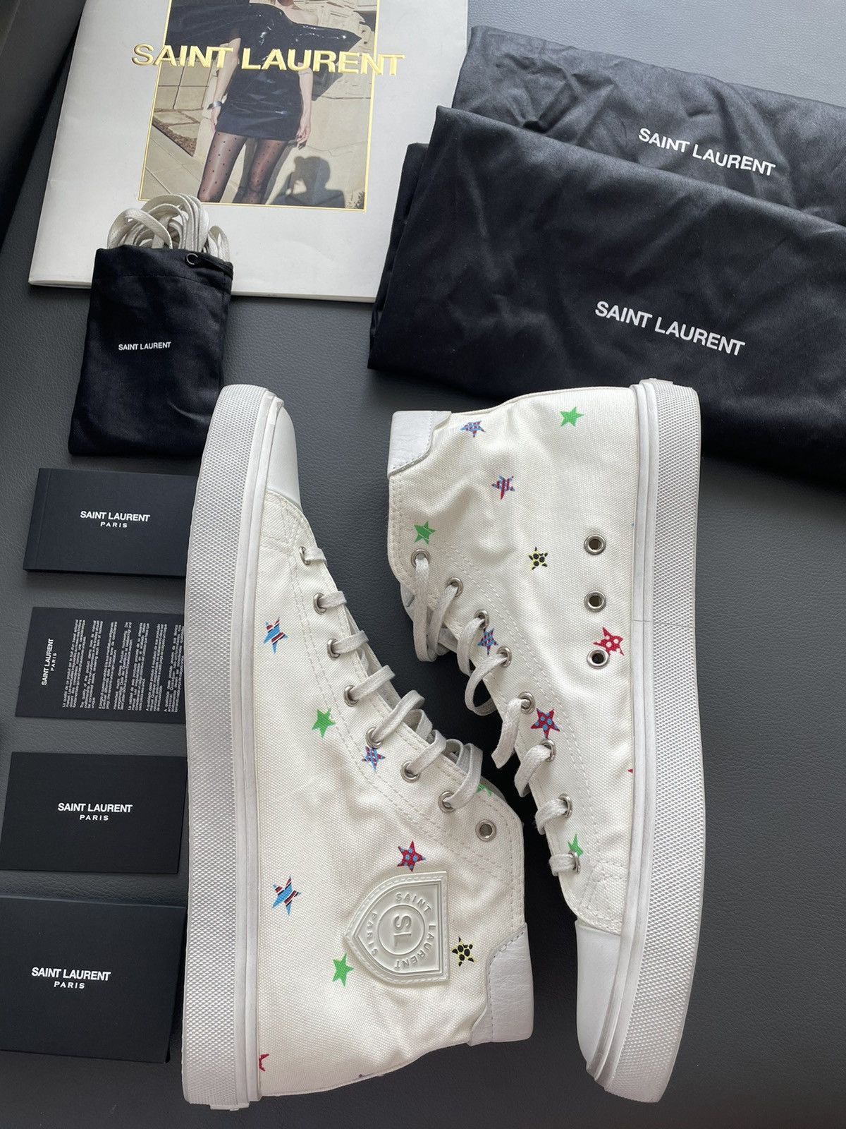 Saint Laurent Paris Rare Brand New LimitedEdition Solaris Star Moon Plus Sneaker Size US 11 / EU 44 - 11 Thumbnail
