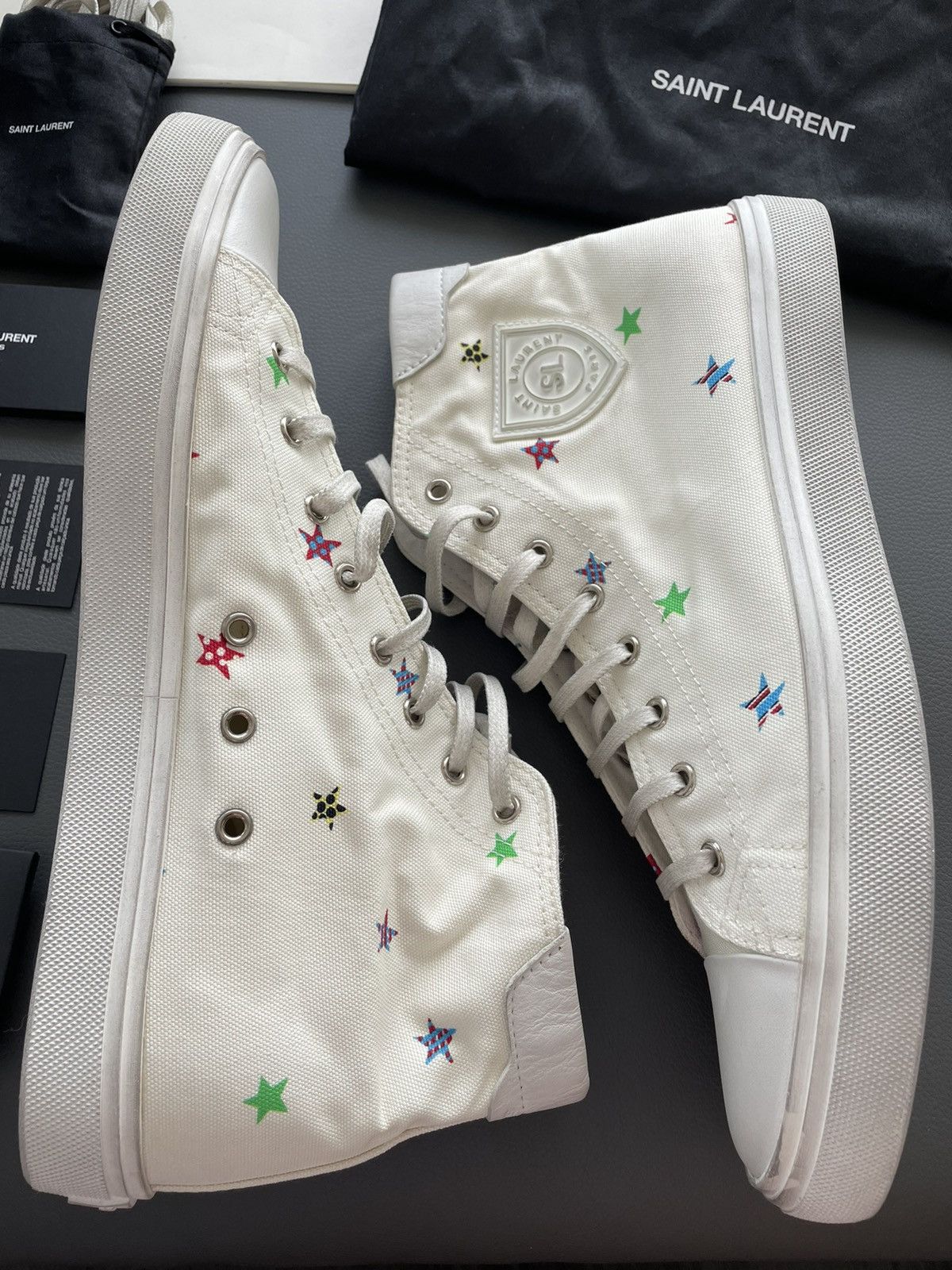 Saint Laurent Paris Rare Brand New LimitedEdition Solaris Star Moon Plus Sneaker Size US 11 / EU 44 - 15 Thumbnail