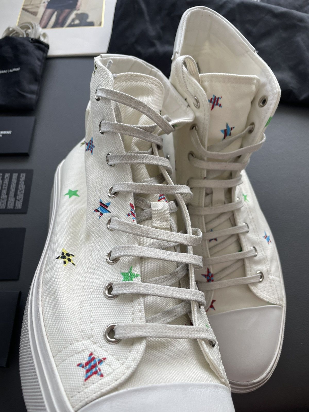 Saint Laurent Paris Rare Brand New LimitedEdition Solaris Star Moon Plus Sneaker Size US 11 / EU 44 - 16 Thumbnail