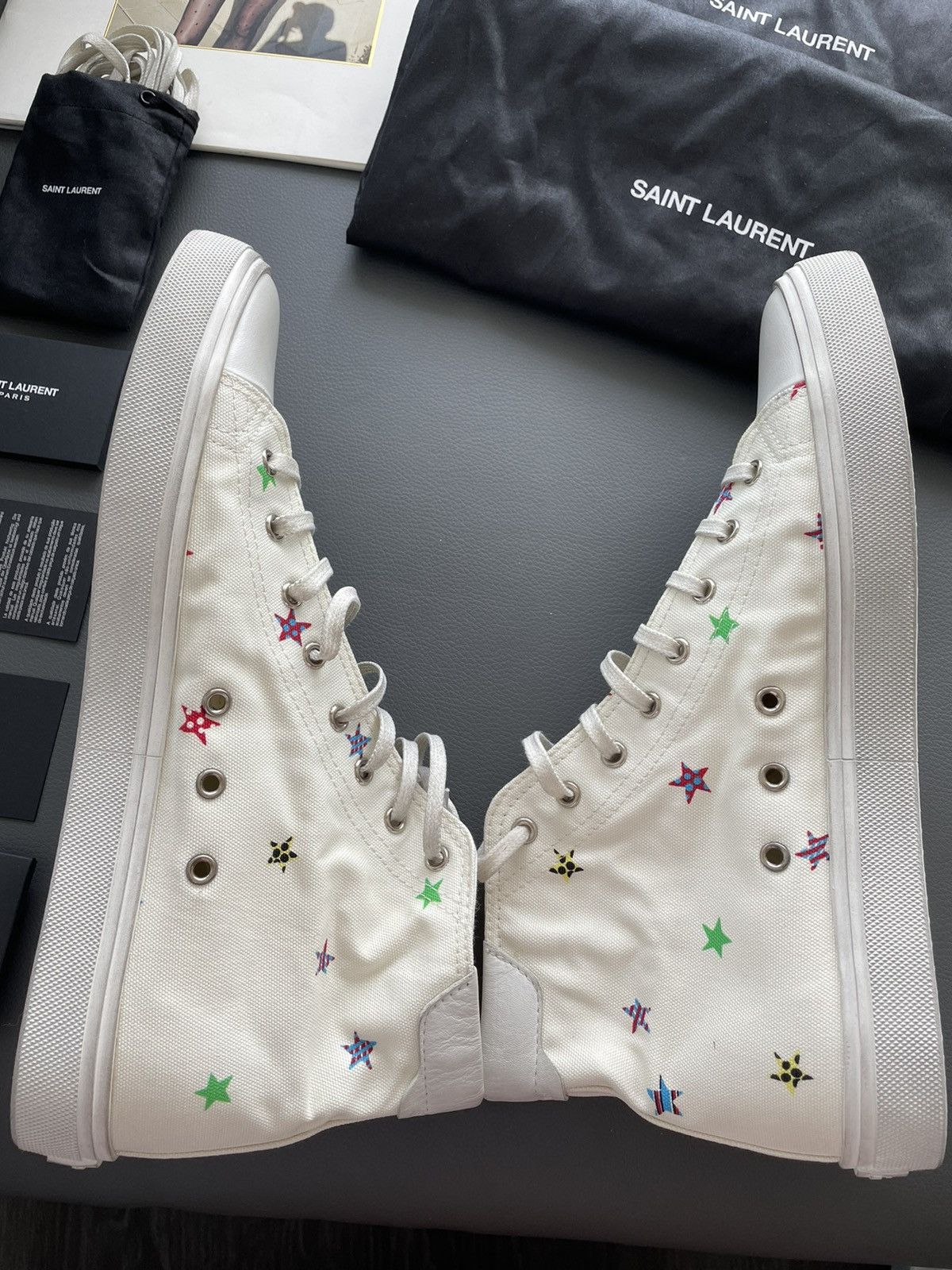 Saint Laurent Paris Rare Brand New LimitedEdition Solaris Star Moon Plus Sneaker Size US 11 / EU 44 - 13 Thumbnail
