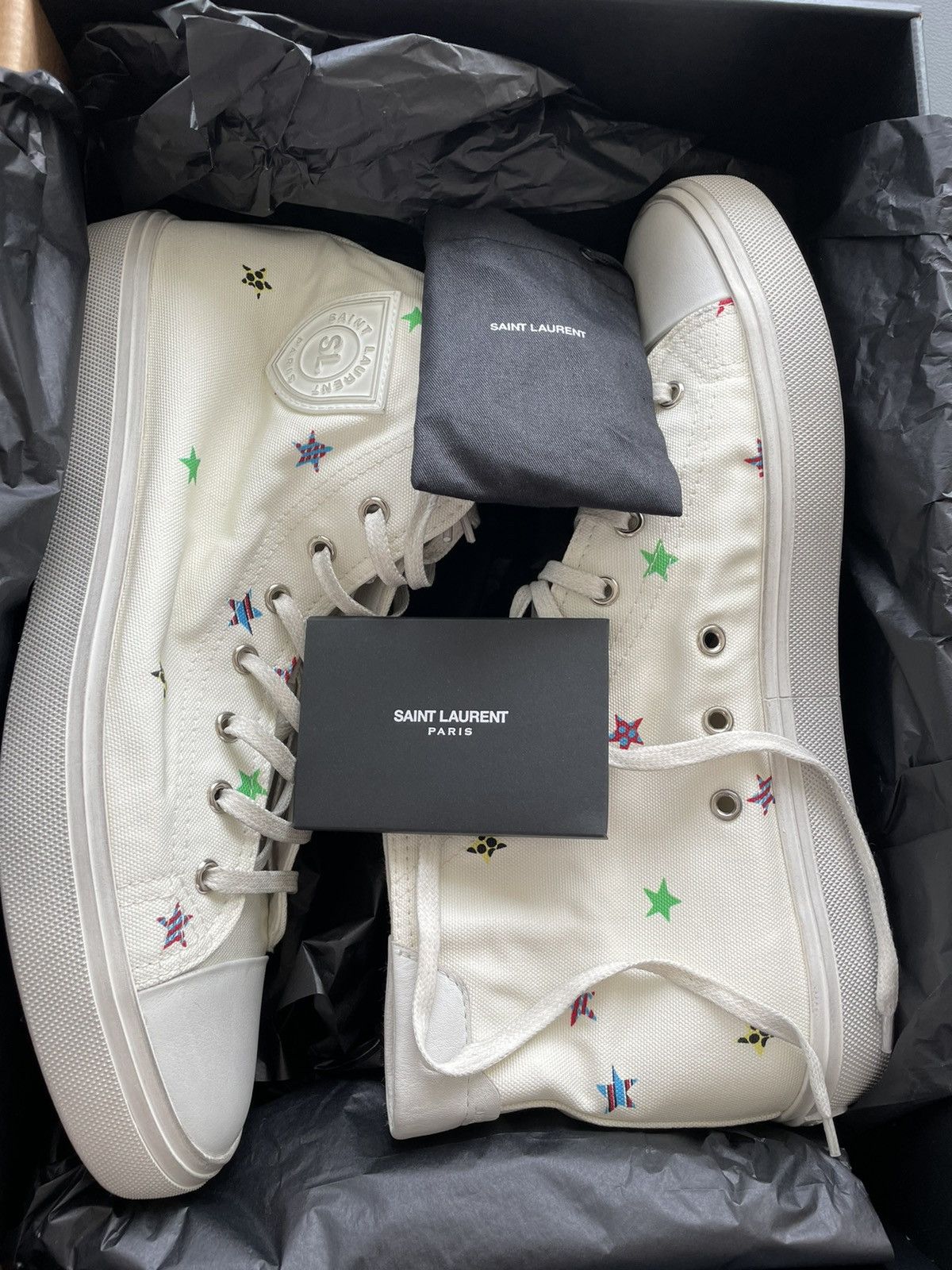 Saint Laurent Paris Rare Brand New LimitedEdition Solaris Star Moon Plus Sneaker Size US 11 / EU 44 - 5 Thumbnail