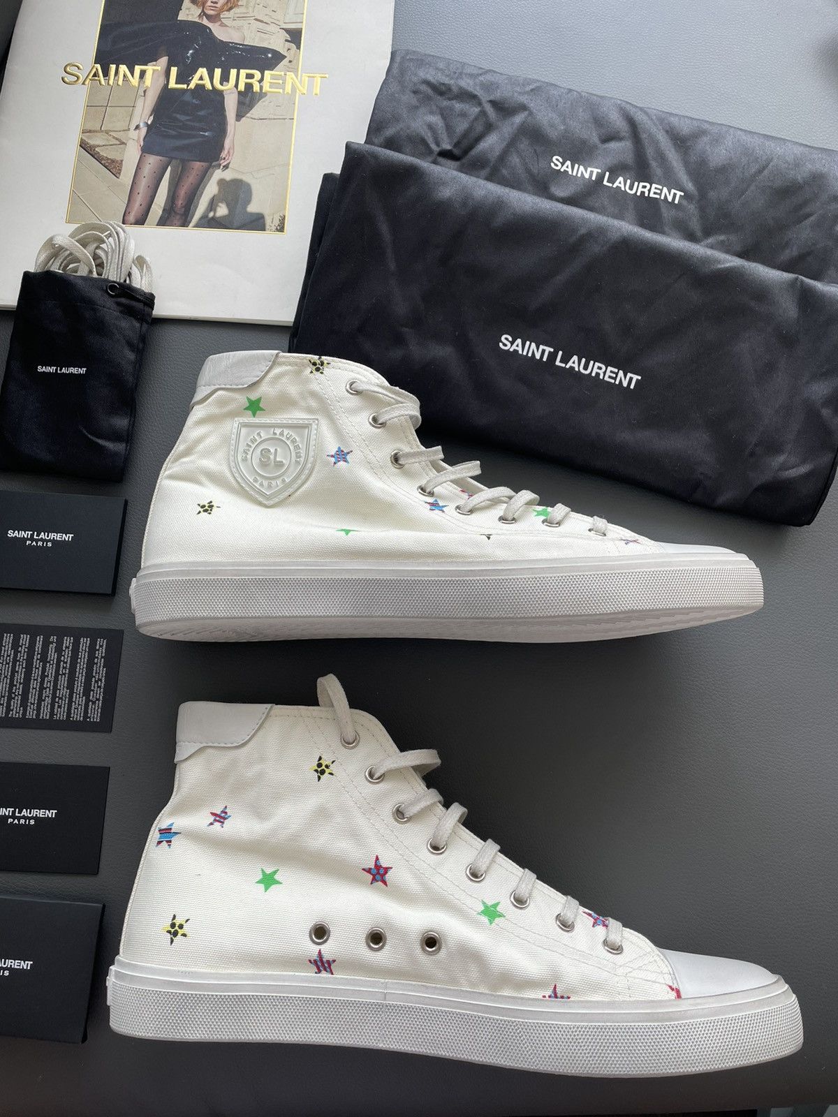 Saint Laurent Paris Rare Brand New LimitedEdition Solaris Star Moon Plus Sneaker Size US 11 / EU 44 - 17 Thumbnail
