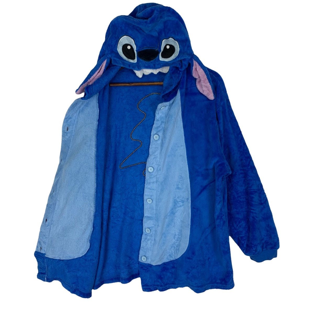 American Stitch Custom Lilo & Stitch Button Fleece Jacket Size US L / EU 52-54 / 3 - 4 Thumbnail