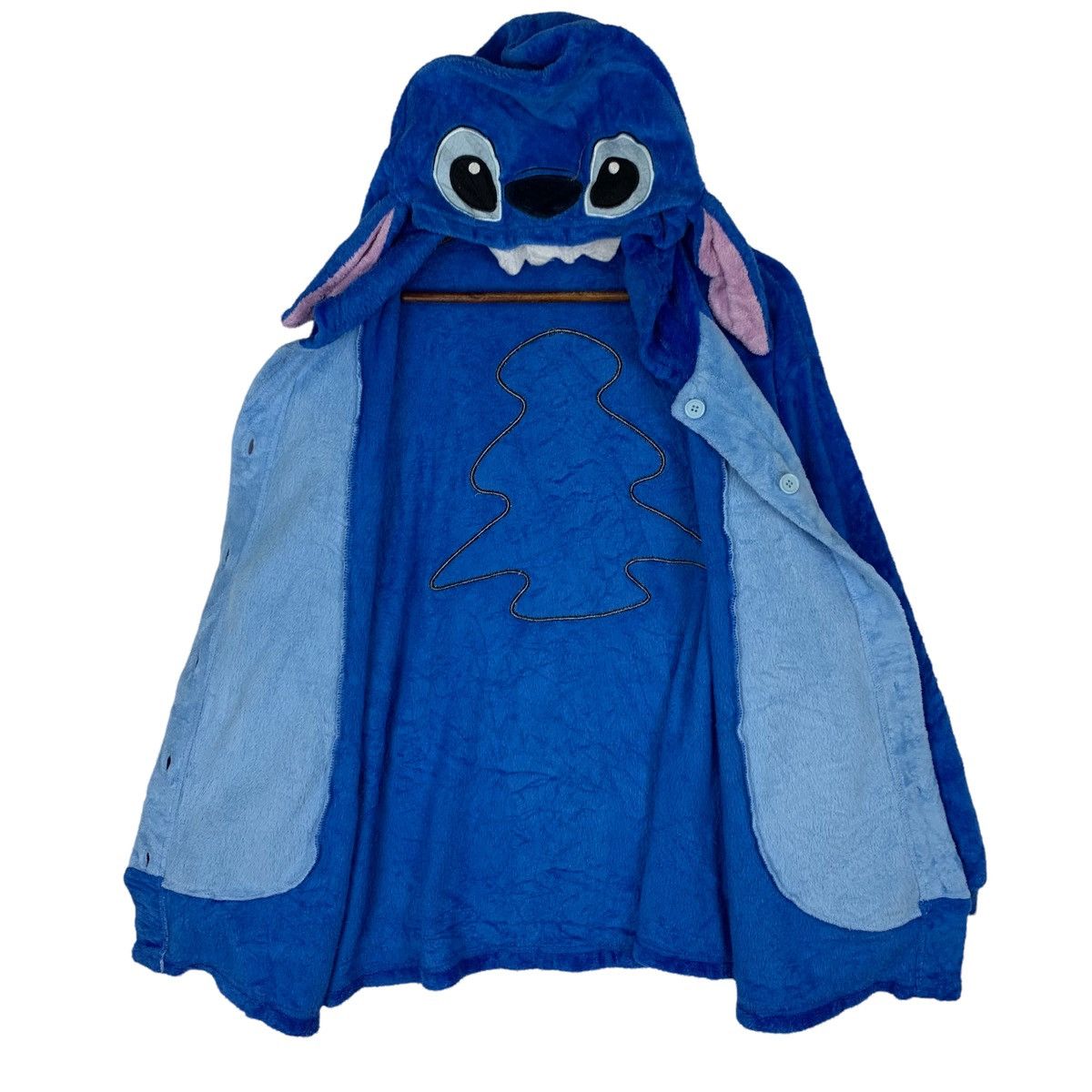 American Stitch Custom Lilo & Stitch Button Fleece Jacket Size US L / EU 52-54 / 3 - 5 Thumbnail