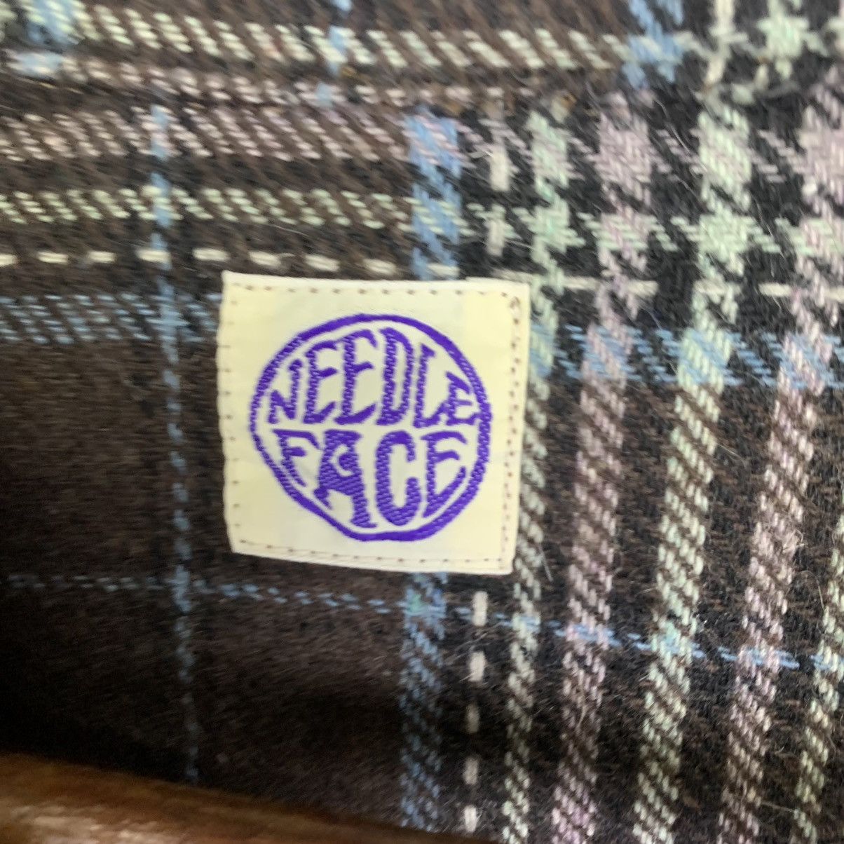 Needles Vintage Needle Face Button Flannel Trench Jacket Size M / US 6-8 / IT 42-44 - 7 Thumbnail