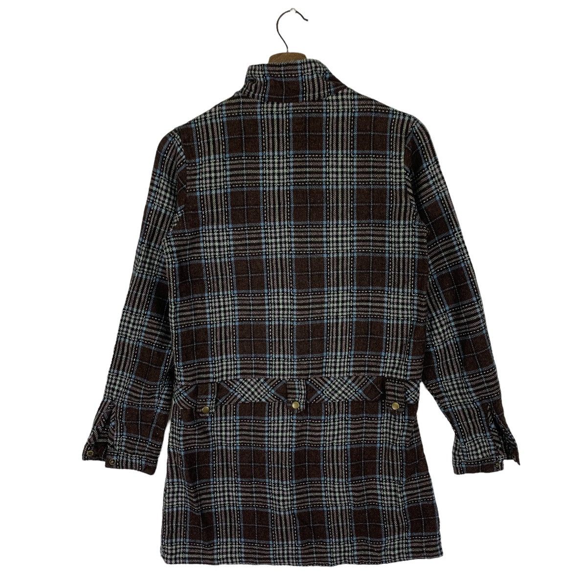 Needles Vintage Needle Face Button Flannel Trench Jacket Size M / US 6-8 / IT 42-44 - 6 Thumbnail
