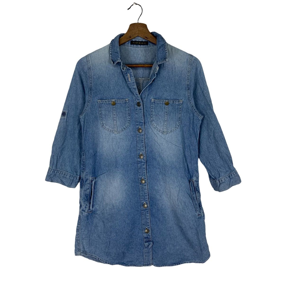 Vintage Vintage Gorge Trench Denim Jacket Size M / US 6-8 / IT 42-44 - 1 Thumbnail
