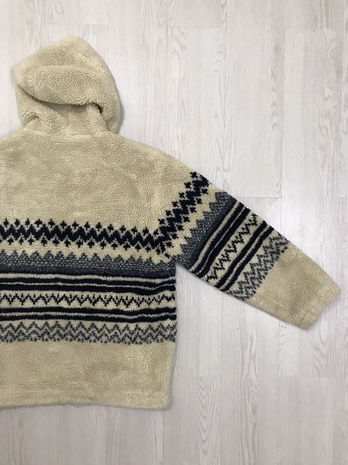 Japanese Brand × Vintage Vintage Deep Pile Sherpa Jacket Navajo Sherpa Size US M / EU 48-50 / 2 - 10 Thumbnail