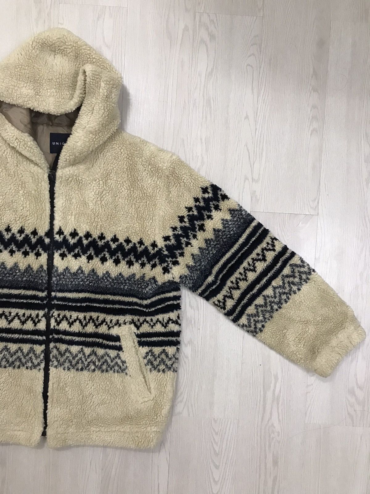 Japanese Brand × Vintage Vintage Deep Pile Sherpa Jacket Navajo Sherpa Size US M / EU 48-50 / 2 - 8 Thumbnail