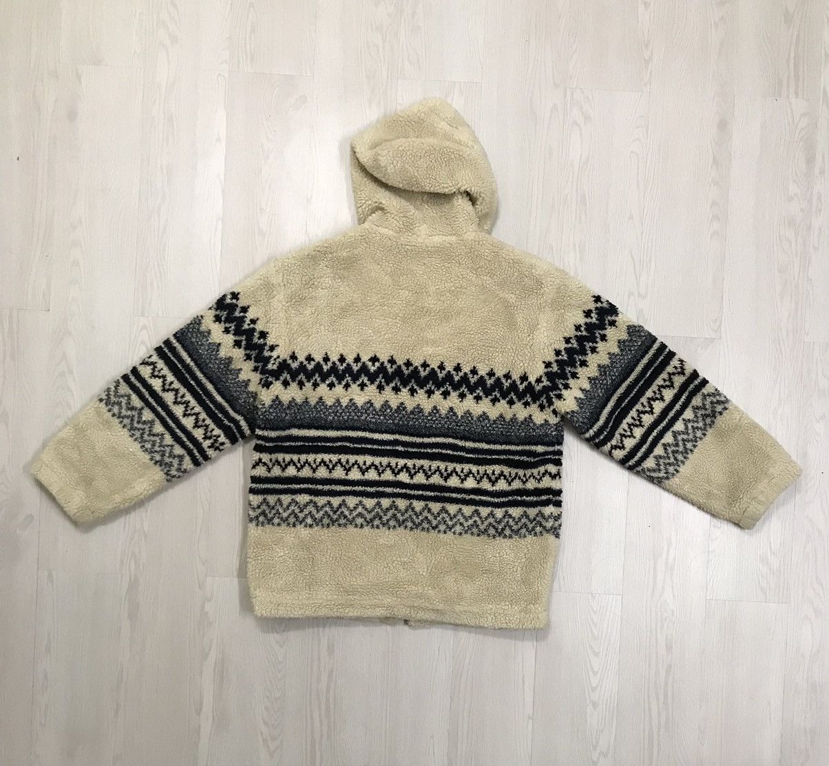 Japanese Brand × Vintage Vintage Deep Pile Sherpa Jacket Navajo Sherpa Size US M / EU 48-50 / 2 - 2 Thumbnail