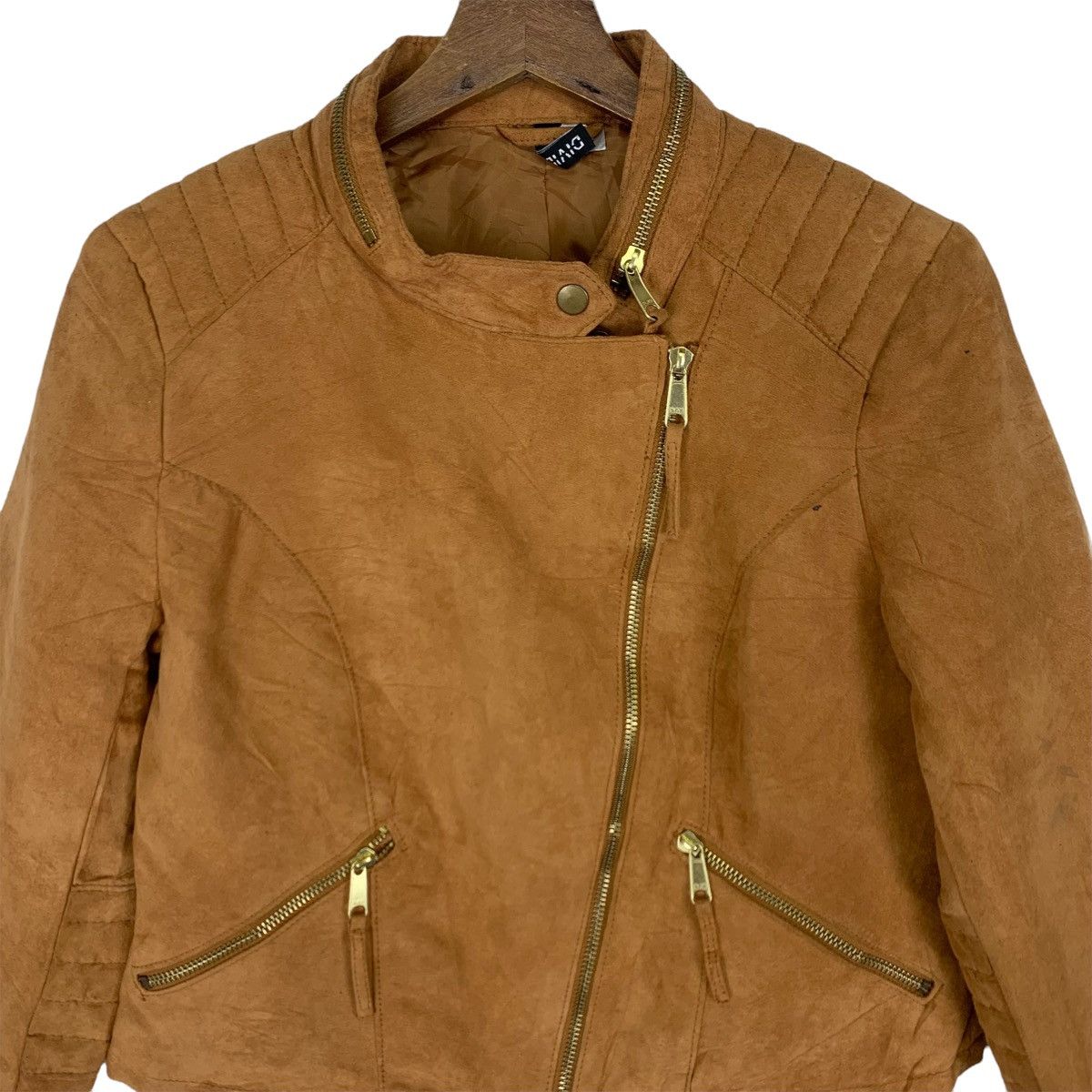 Divided Vintage Divided Suede Crop Top Jacket Size M / US 6-8 / IT 42-44 - 2 Thumbnail