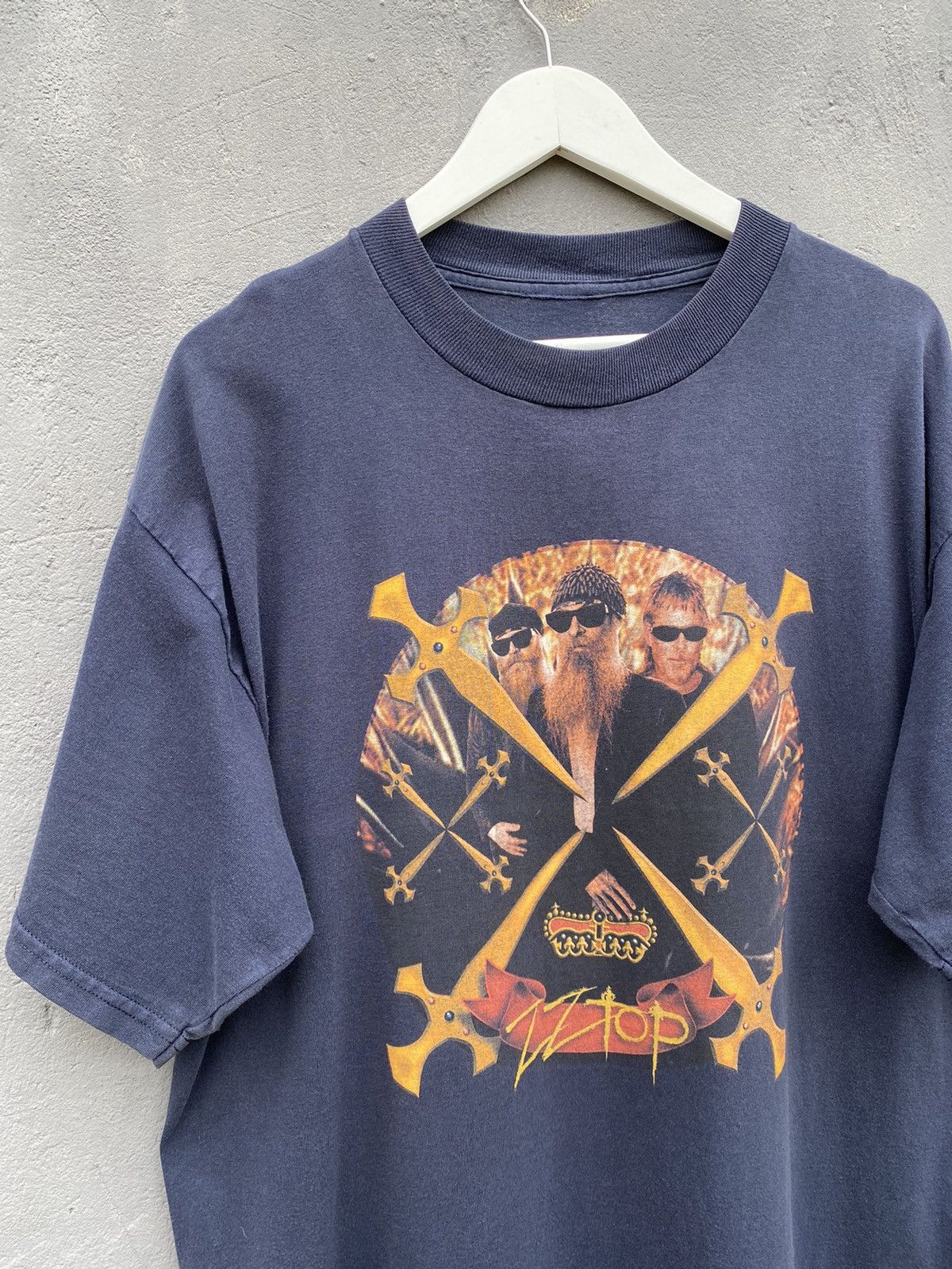 Band Tees × Vintage Vintage 90s ZZ Top Promo Band Heavy Metal T Shirt Size US XL / EU 56 / 4 - 3 Thumbnail