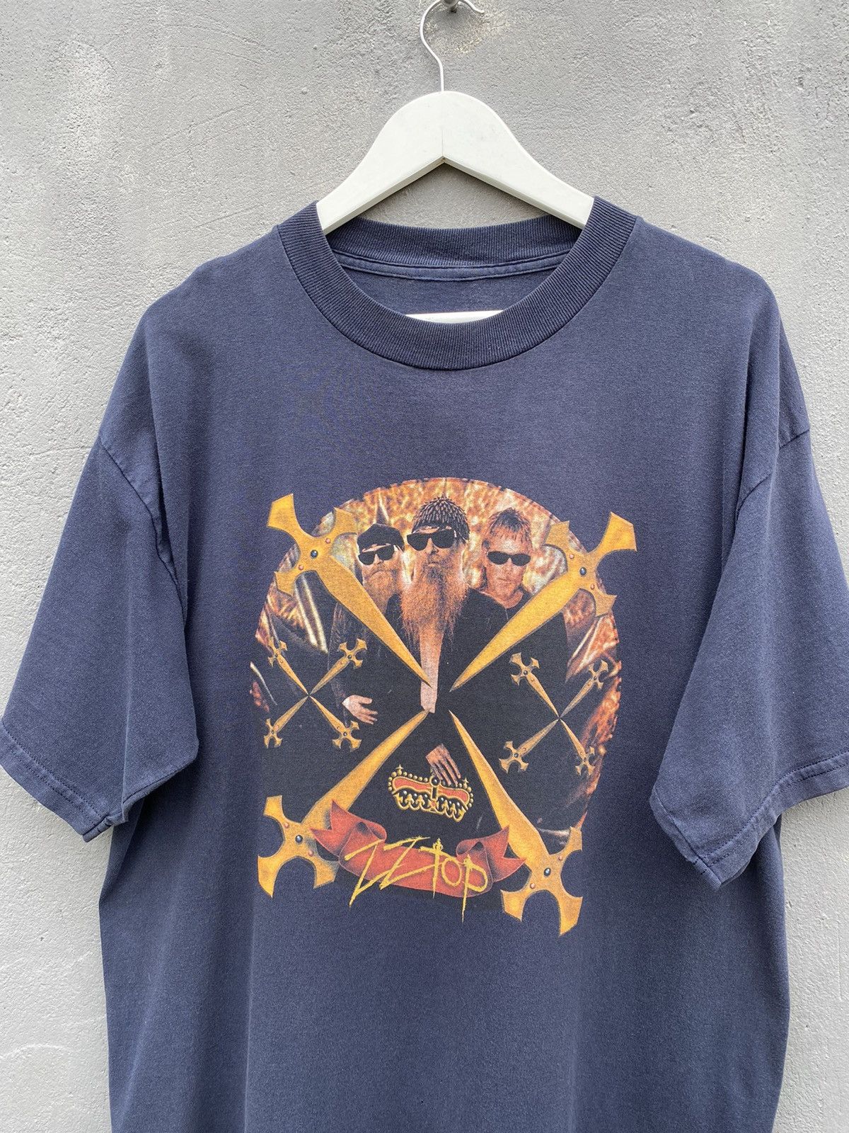 Band Tees × Vintage Vintage 90s ZZ Top Promo Band Heavy Metal T Shirt Size US XL / EU 56 / 4 - 4 Thumbnail