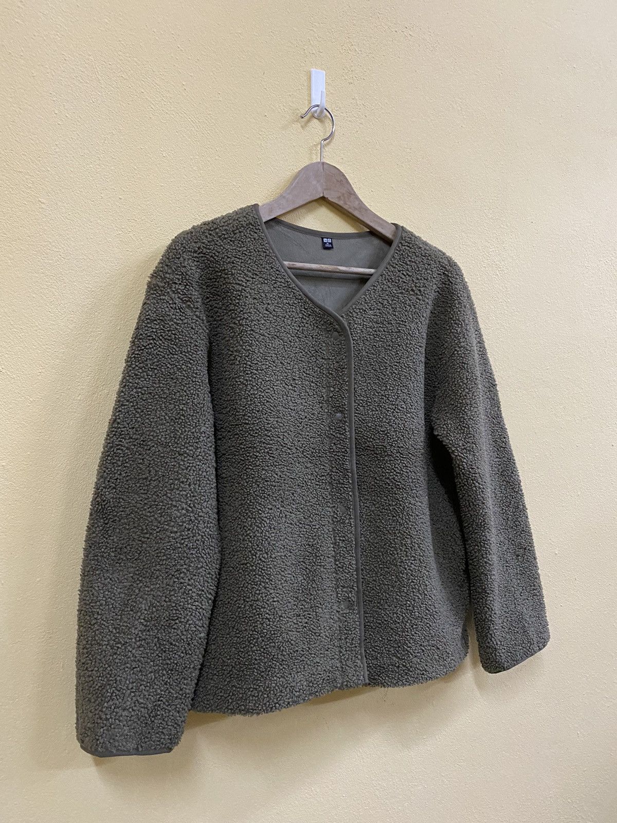 Japanese Brand × Uniqlo Rare Uniqlo fleece sherpa jacket full zipped Size US XL / EU 56 / 4 - 2 Thumbnail