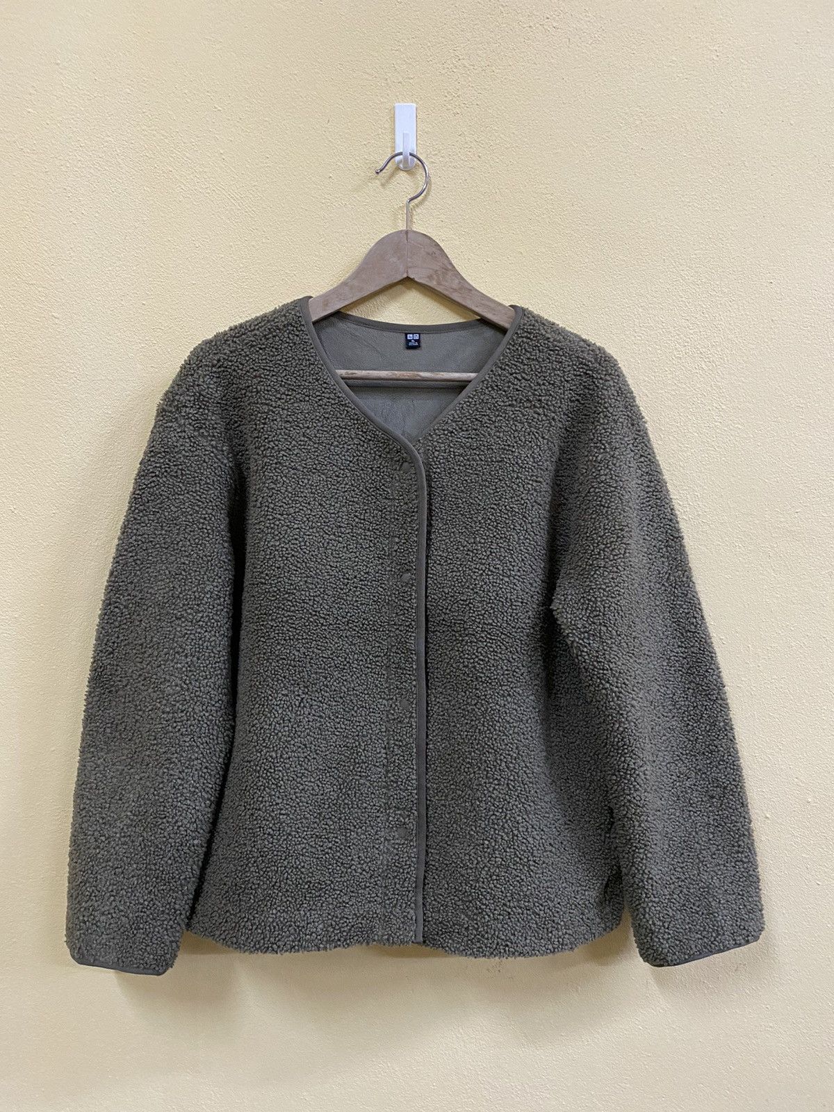 Japanese Brand × Uniqlo Rare Uniqlo fleece sherpa jacket full zipped Size US XL / EU 56 / 4 - 1 Thumbnail