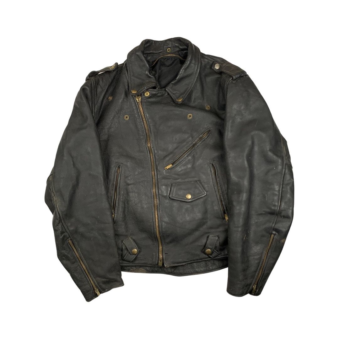 Streetwear × Vintage Vintage 70s 80s leather motorcycle riding jacket ...