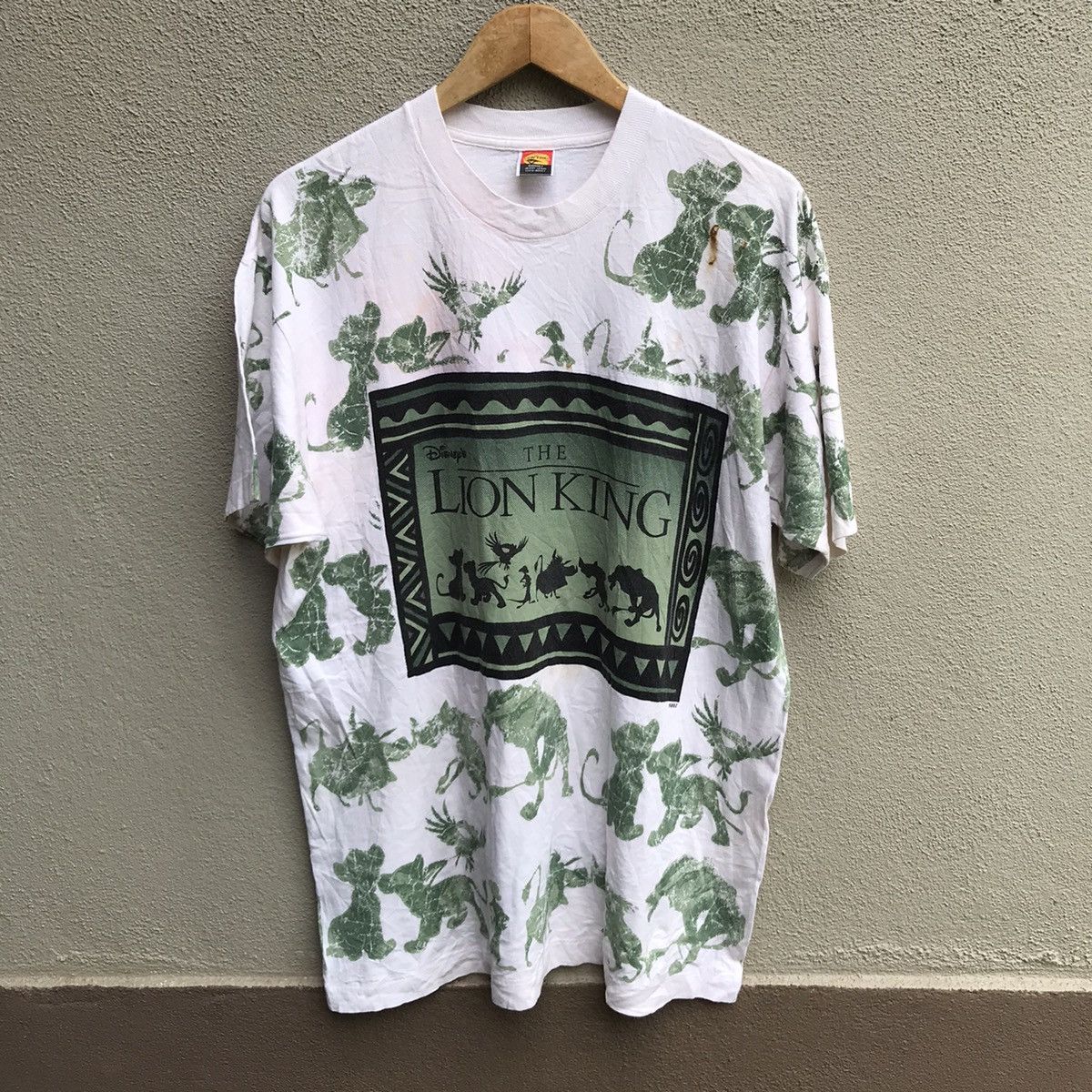 Disney Vintage 90s THE LION KING movie all over print tee disney Size US XL / EU 56 / 4 - 1 Thumbnail
