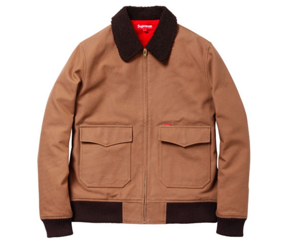 Supreme Supreme 2010 FW Duck Brown Bomber Jacket Size US M / EU 48-50 / 2 - 2 Thumbnail