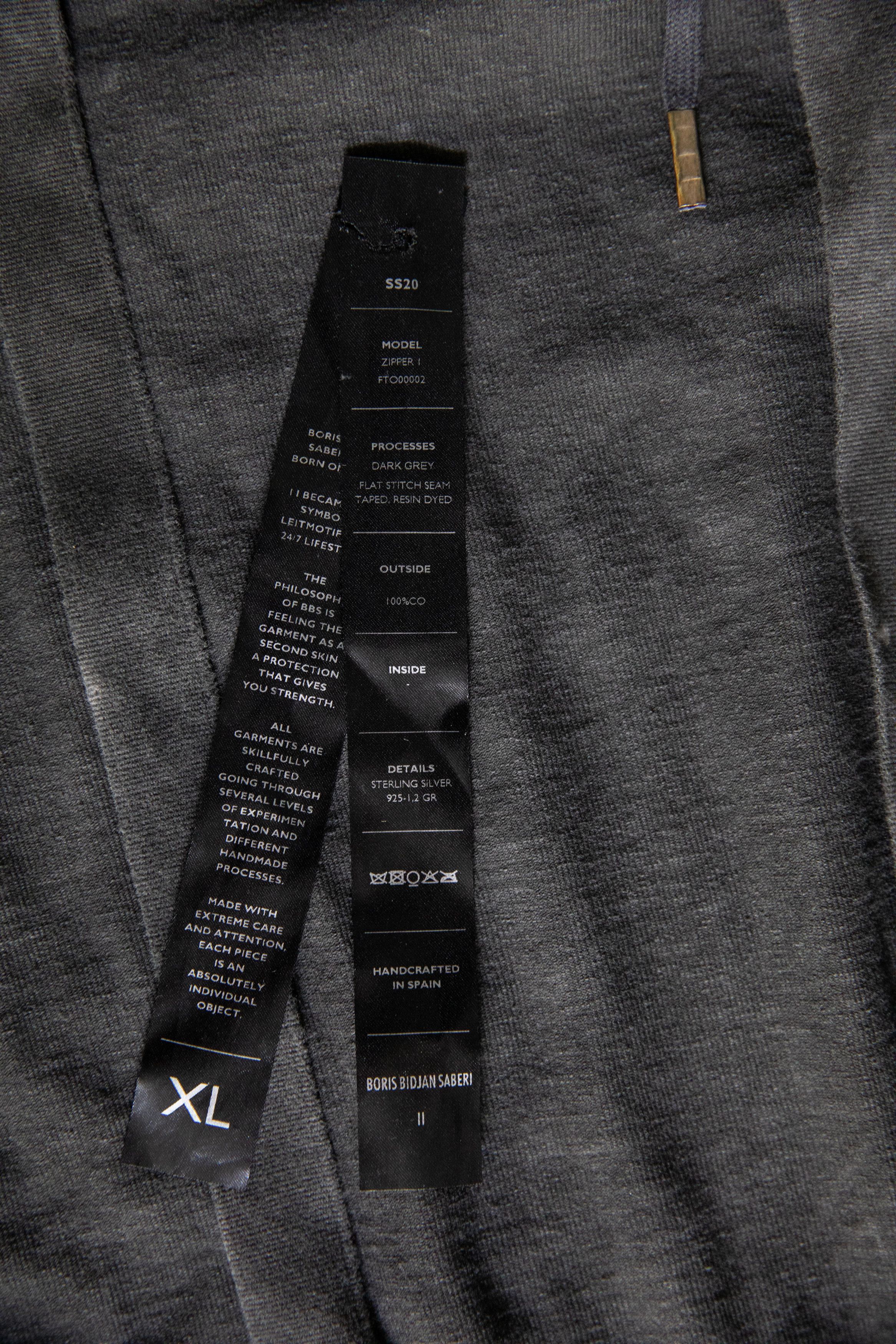 Boris Bidjan Saberi ZIPPER1 FTO00002 Size US L / EU 52-54 / 3 - 8 Thumbnail