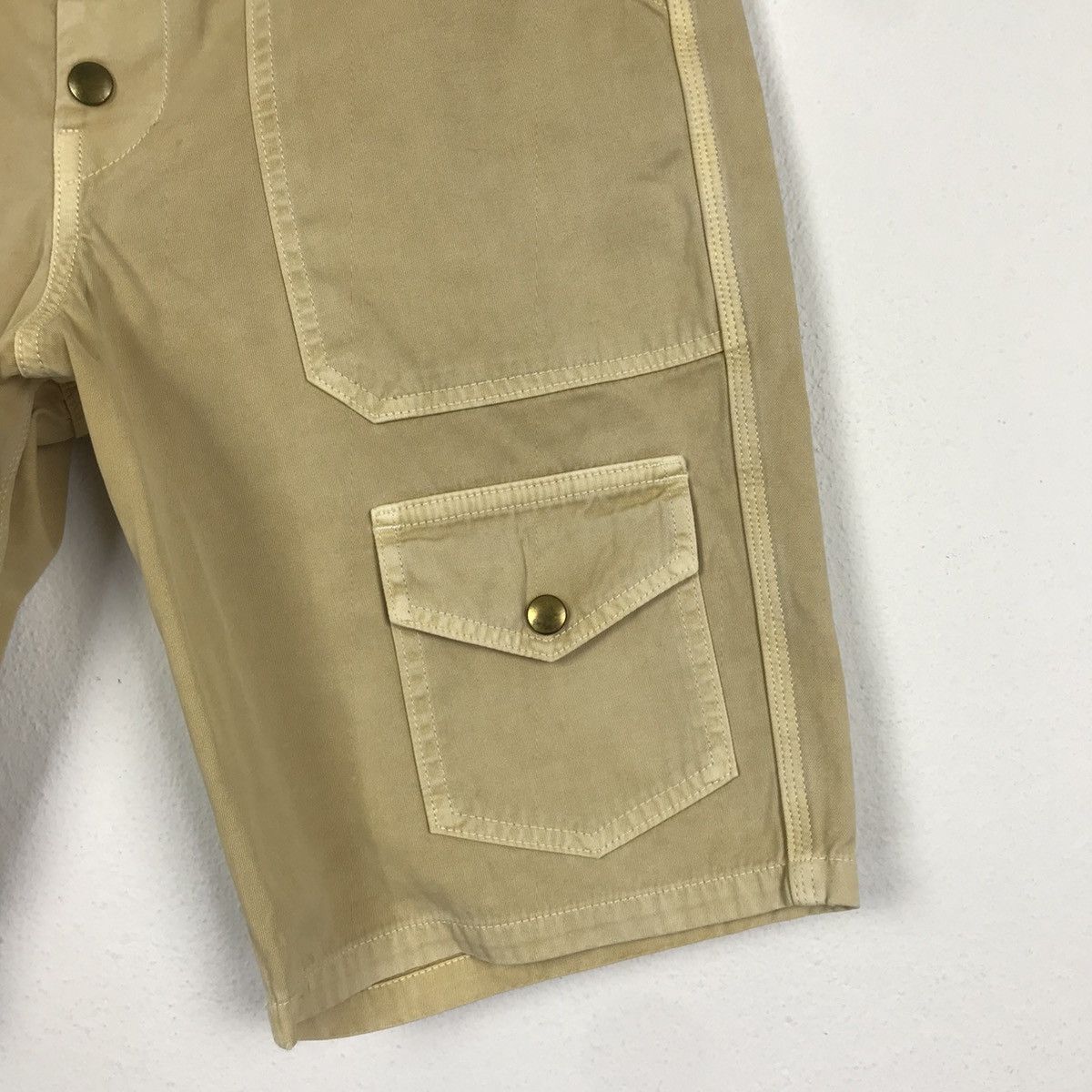 Kapital 💣KAPITAL BLUE HANDED Cargo Design Short Pants Size US 33 - 3 Thumbnail