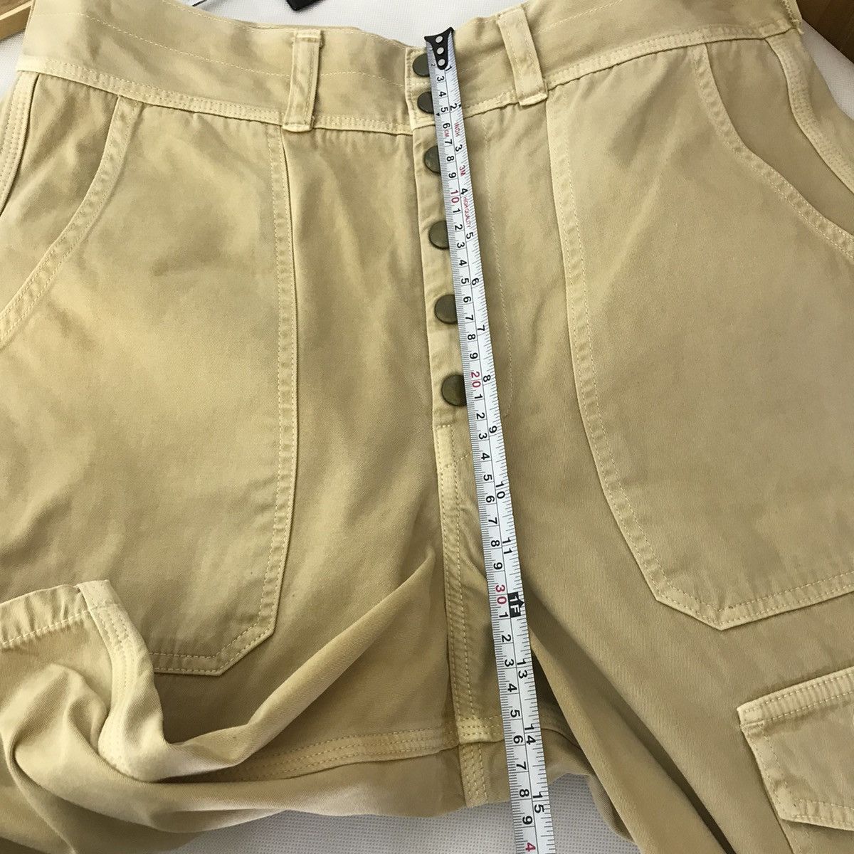 Kapital 💣KAPITAL BLUE HANDED Cargo Design Short Pants Size US 33 - 6 Thumbnail