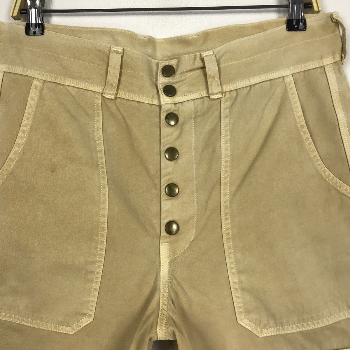 Kapital 💣KAPITAL BLUE HANDED Cargo Design Short Pants Size US 33 - 2 Thumbnail