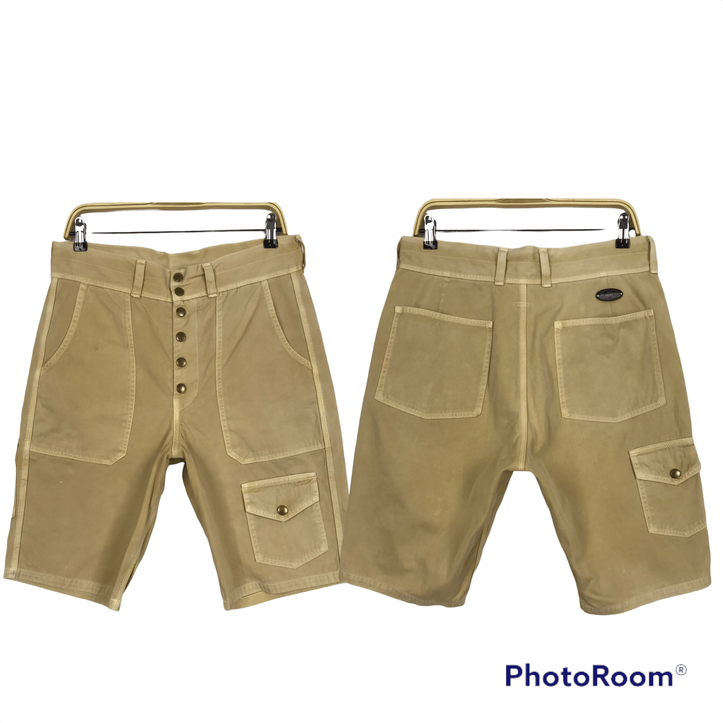 Kapital 💣KAPITAL BLUE HANDED Cargo Design Short Pants Size US 33 - 1 Thumbnail